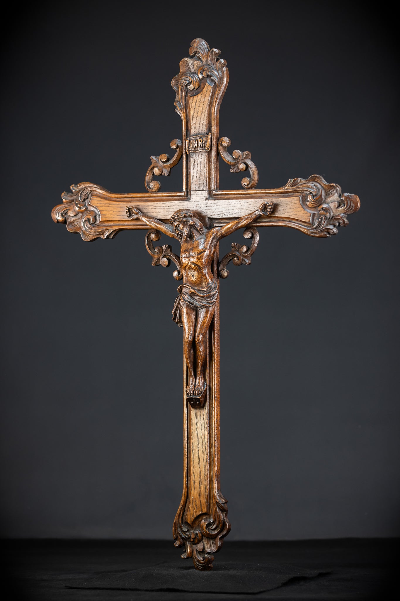 33.9" / 86 cm | Church Wall Crucifix | 1800s Antique