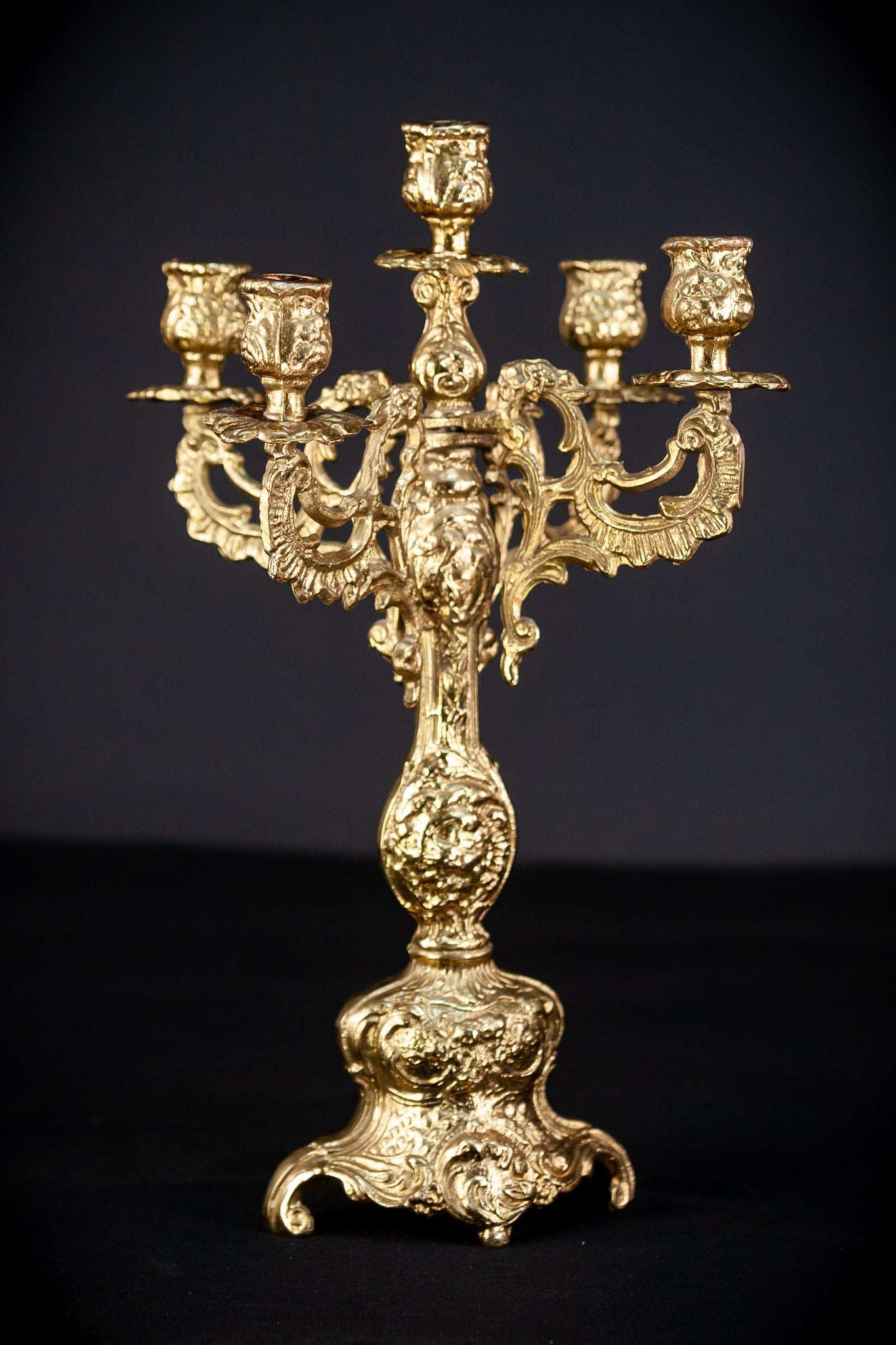 Bronze Candelabras | Vintage 16.5" / 42 cm