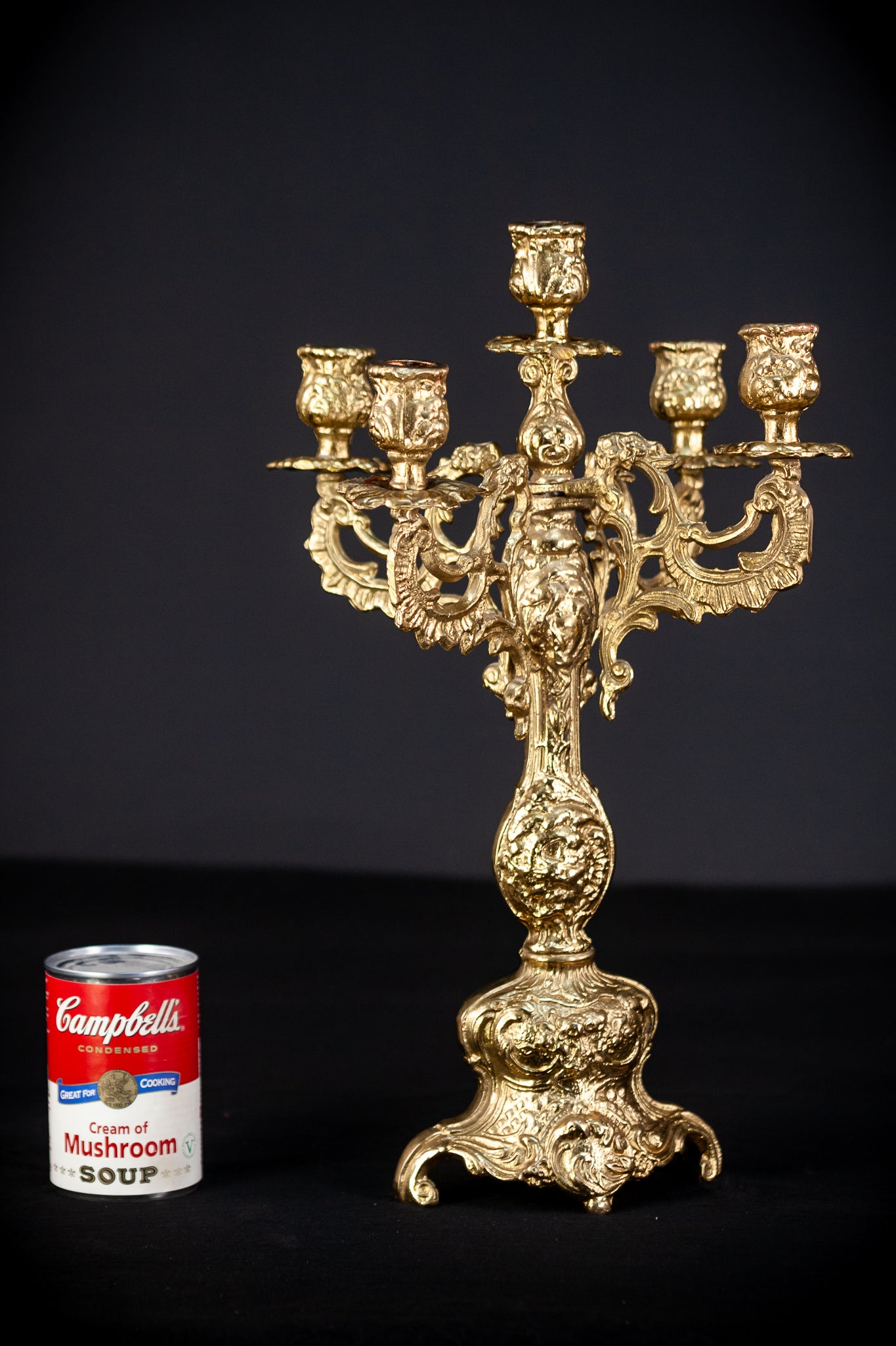 Bronze Candelabras | Vintage 16.5" / 42 cm