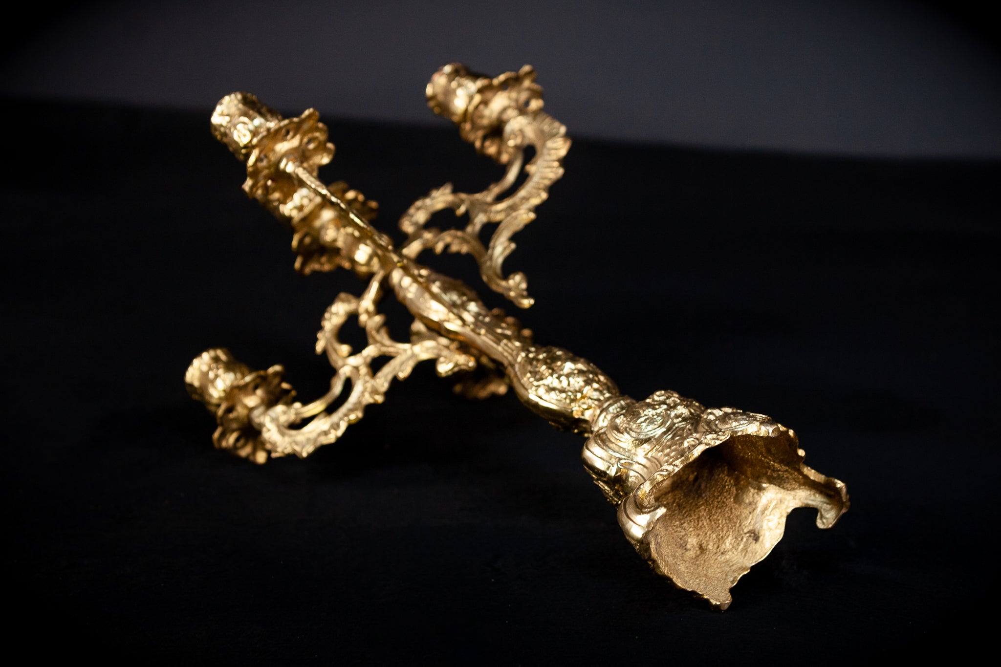 Bronze Candelabras | Vintage 16.5" / 42 cm