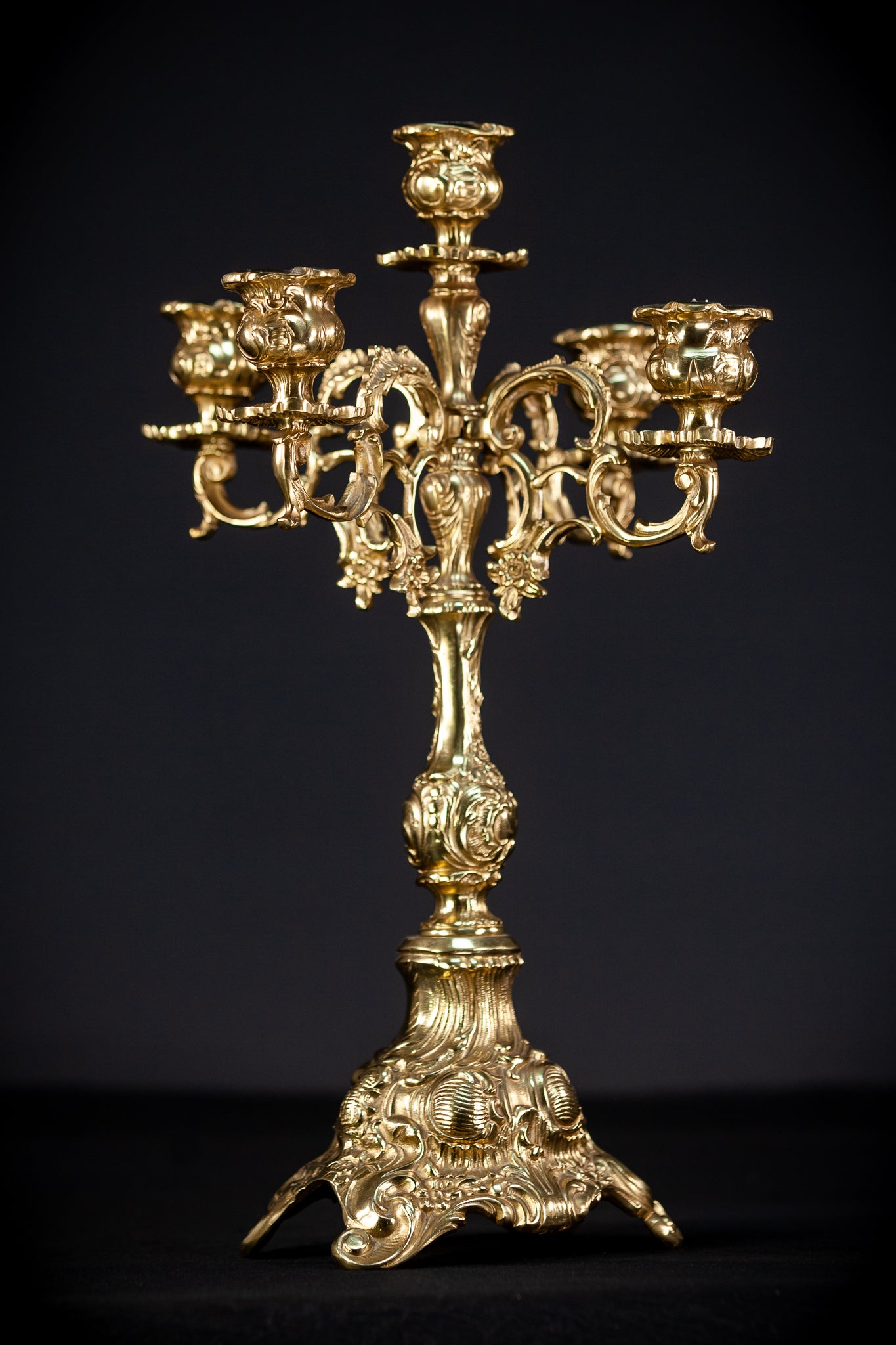 Bronze Candelabras | Vintage 17.3" / 44 cm