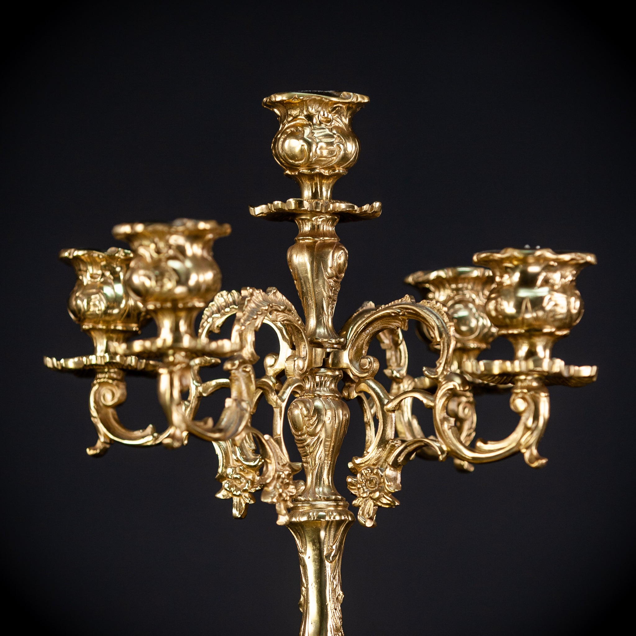 Bronze Candelabras | Vintage 17.3" / 44 cm
