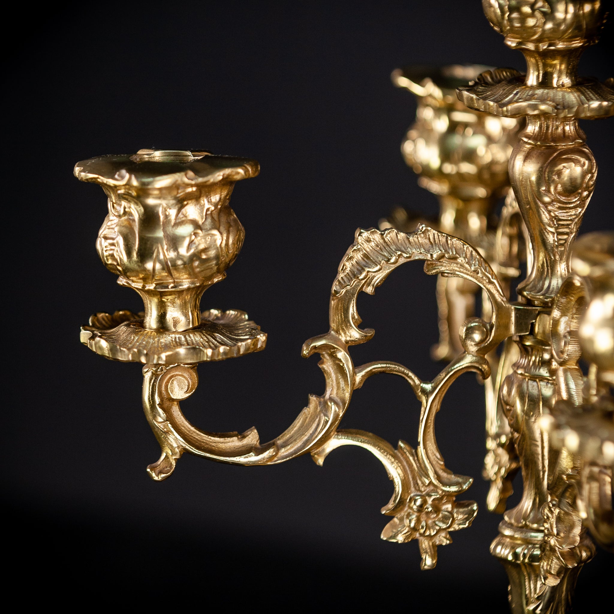 Bronze Candelabras | Vintage 17.3" / 44 cm