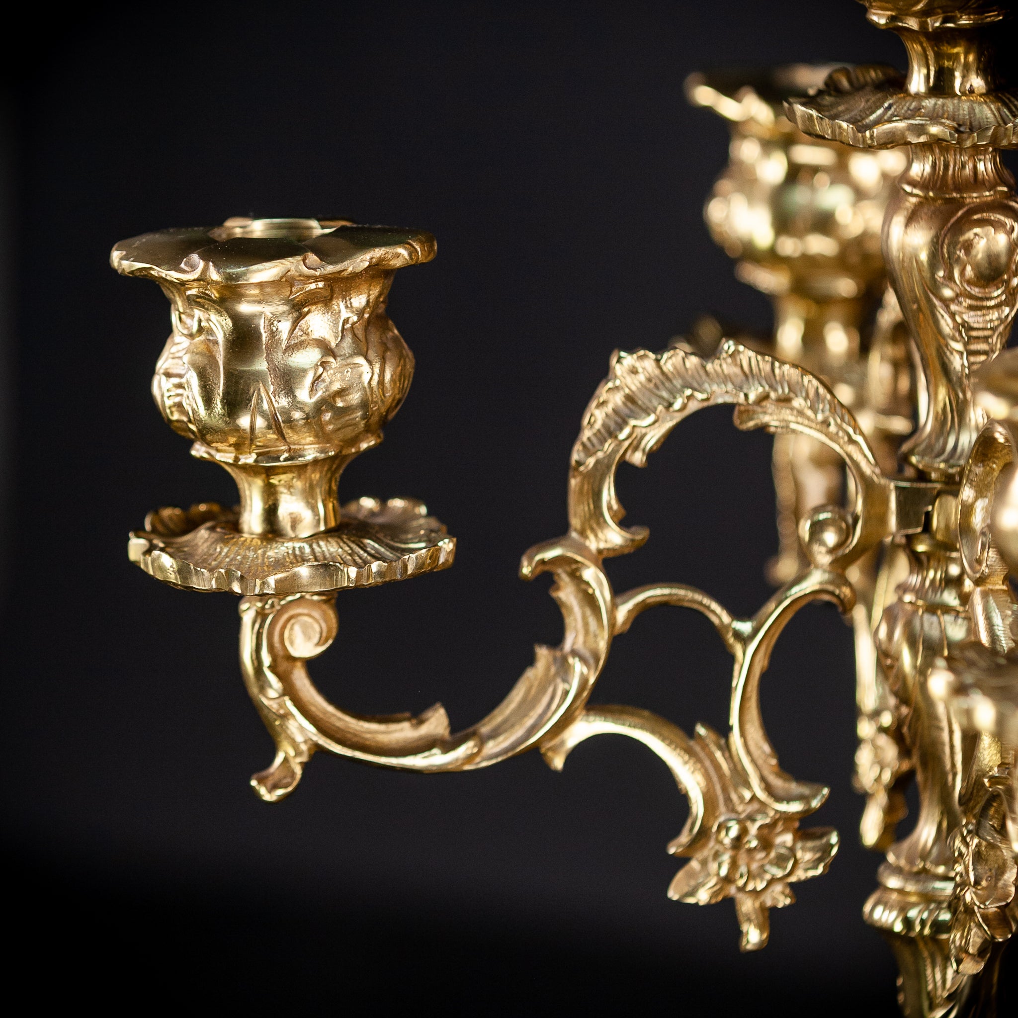 Bronze Candelabras | Vintage 17.3" / 44 cm