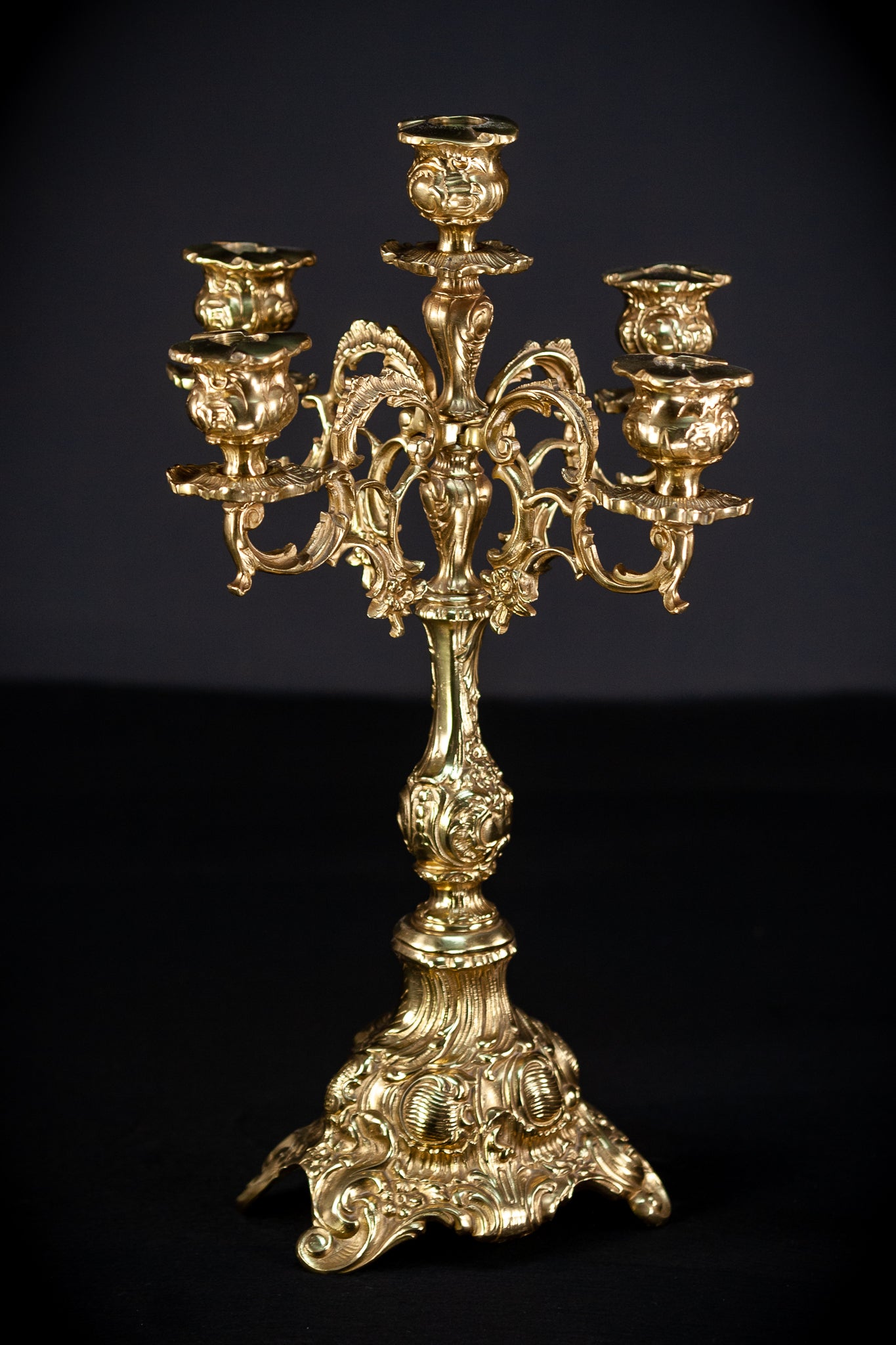 Bronze Candelabras | Vintage 17.3" / 44 cm