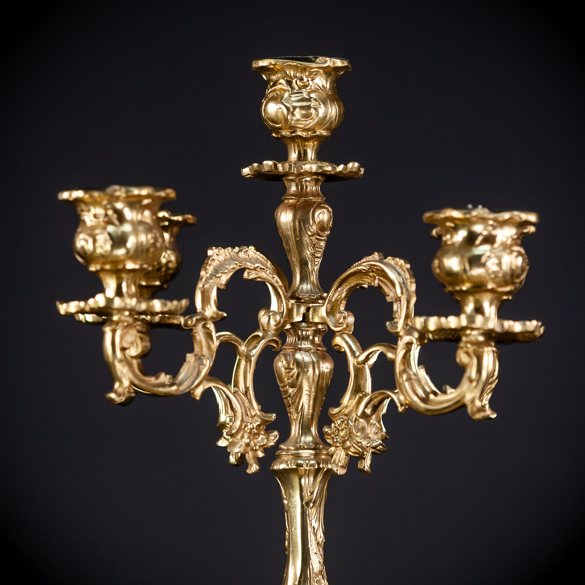 Bronze Candelabras | Vintage 17.3" / 44 cm