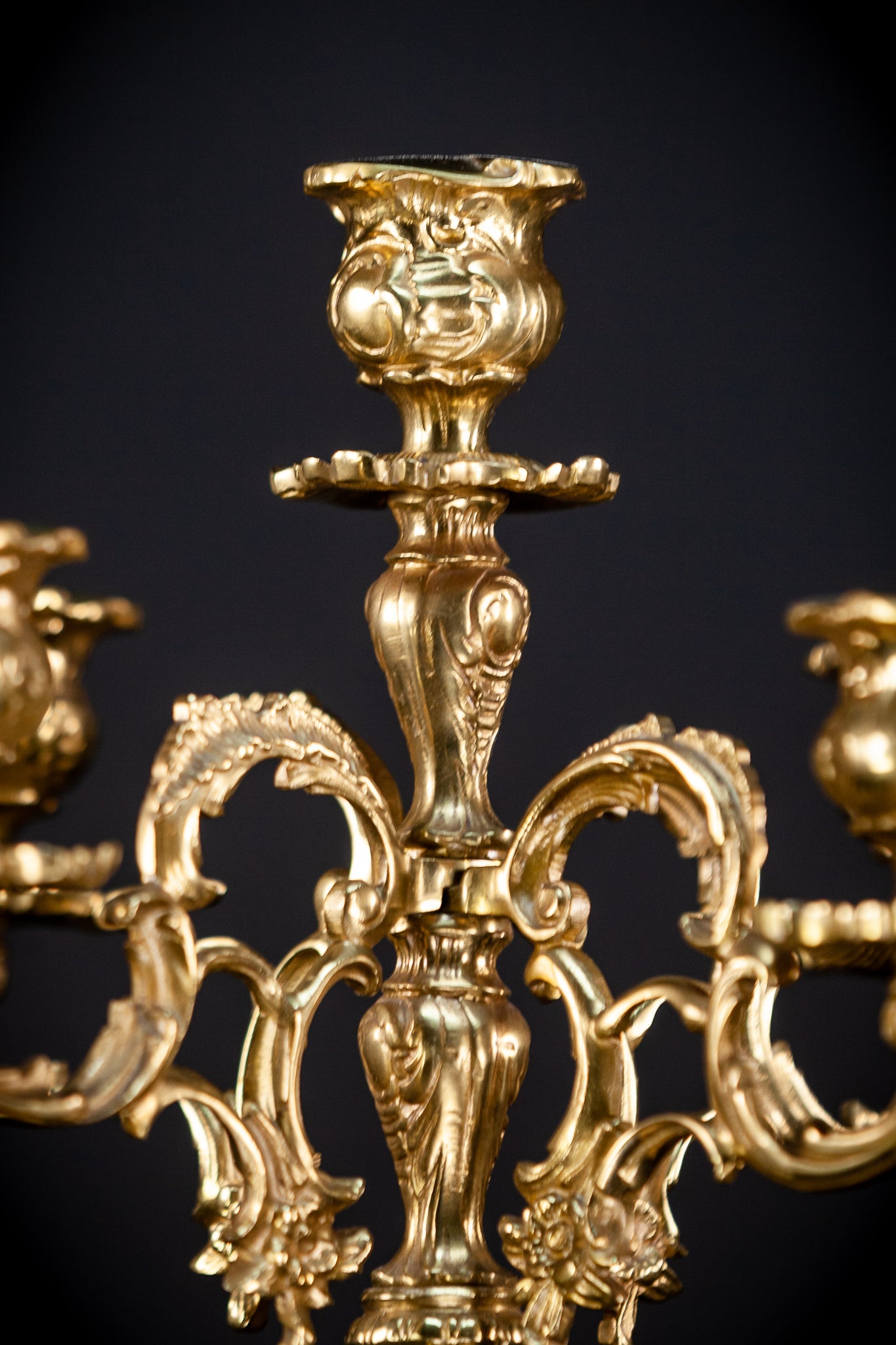Bronze Candelabras | Vintage 17.3" / 44 cm
