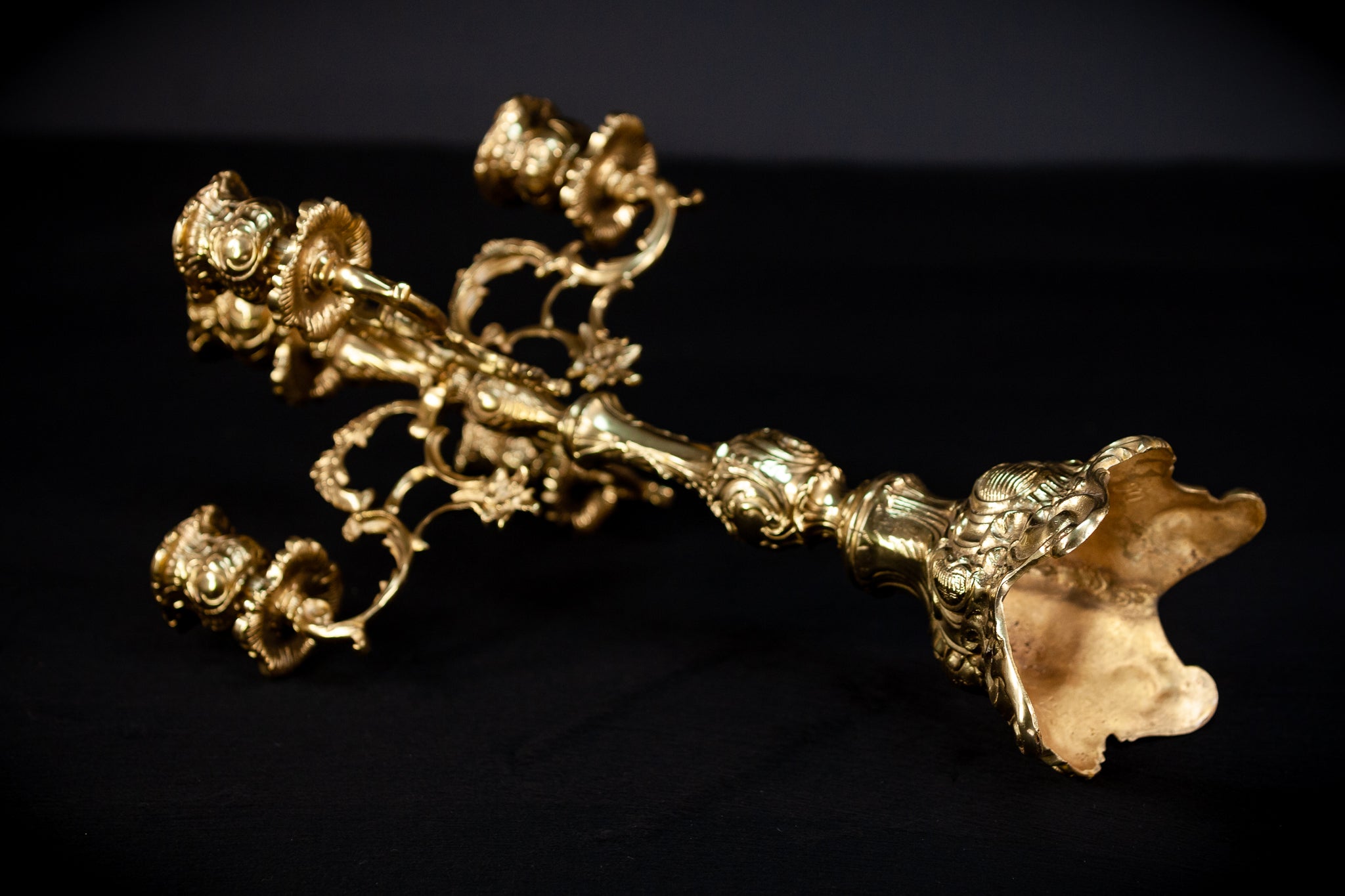 Bronze Candelabras | Vintage 17.3" / 44 cm
