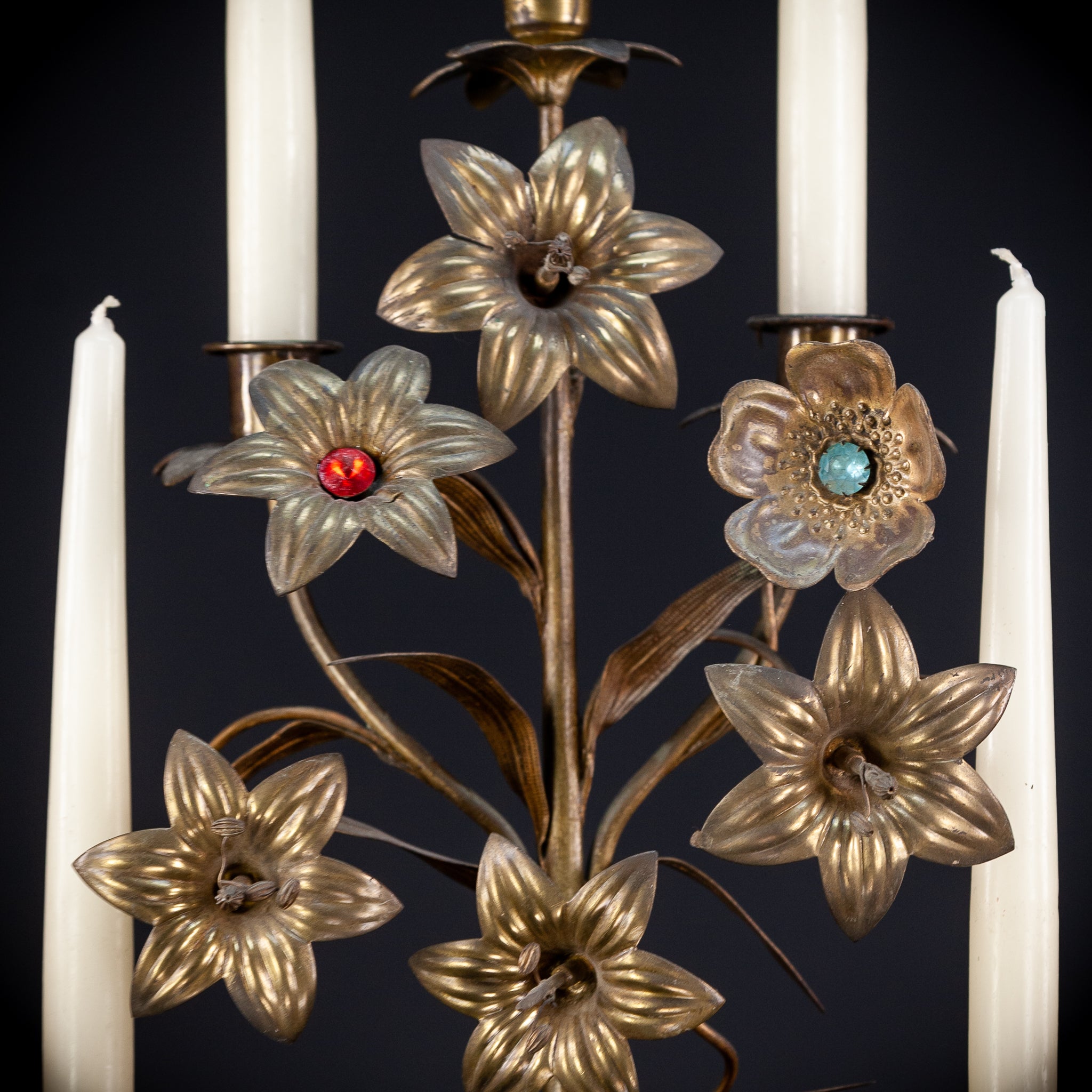 Candelabra Bronze Brass 5 Lights 22.8”
