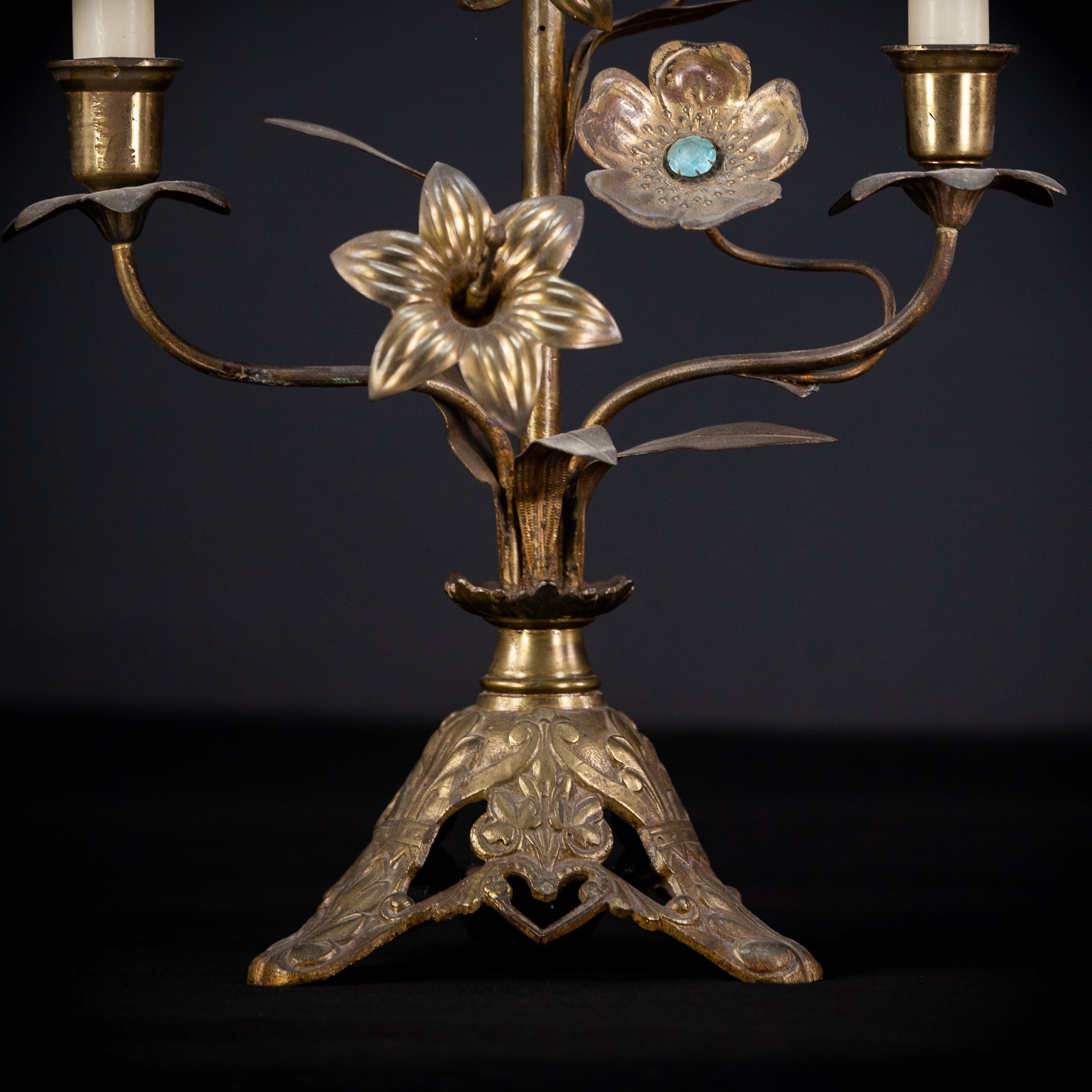 Candelabra Bronze Brass 5 Lights 22.8”
