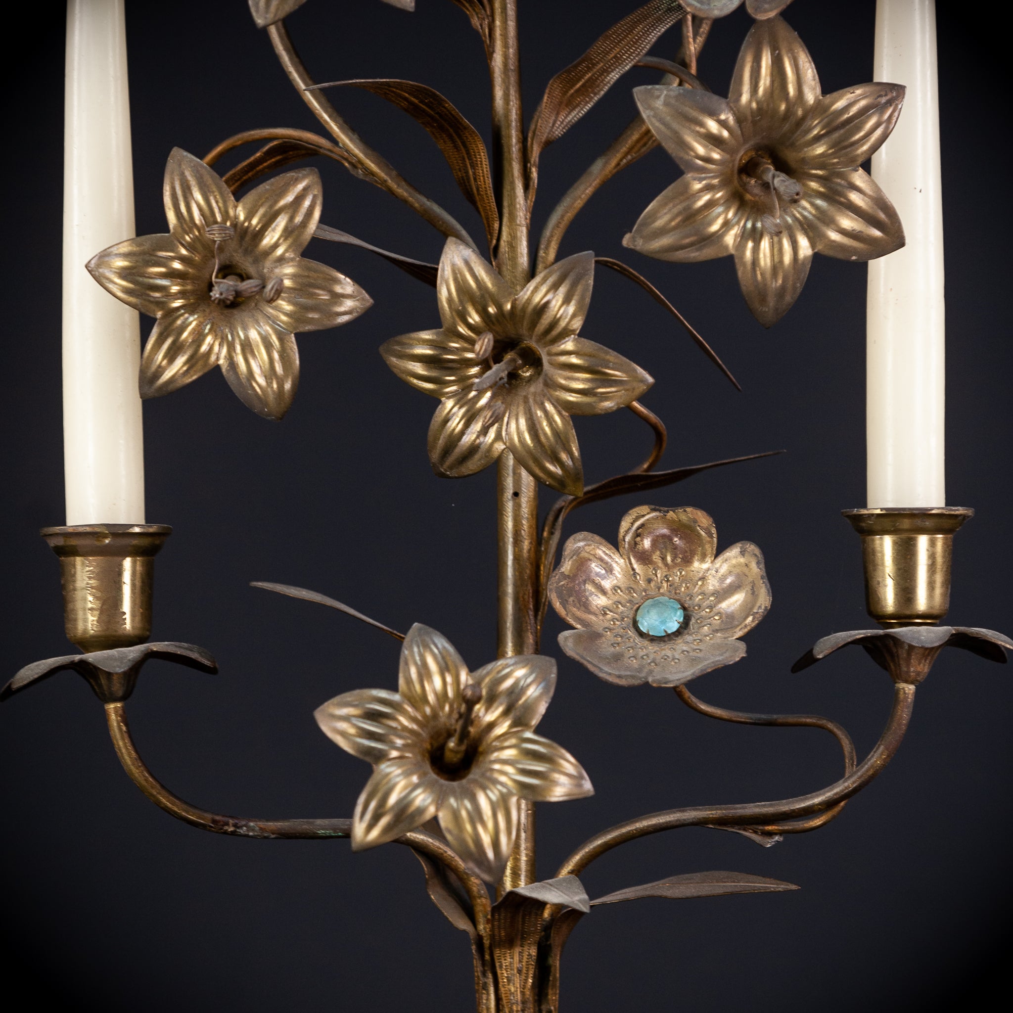 Candelabra Bronze Brass 5 Lights 22.8”