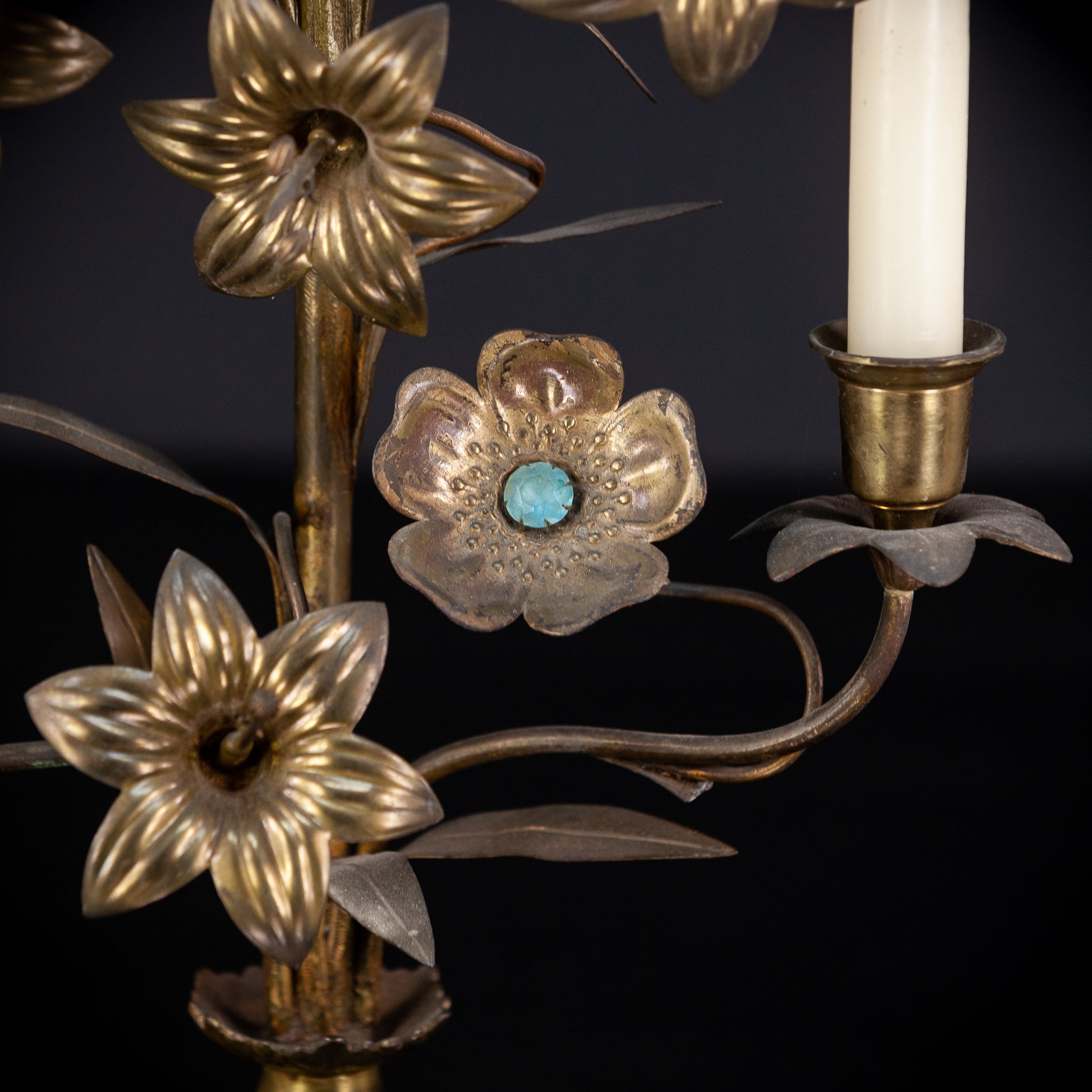Candelabra Bronze Brass 5 Lights 22.8”
