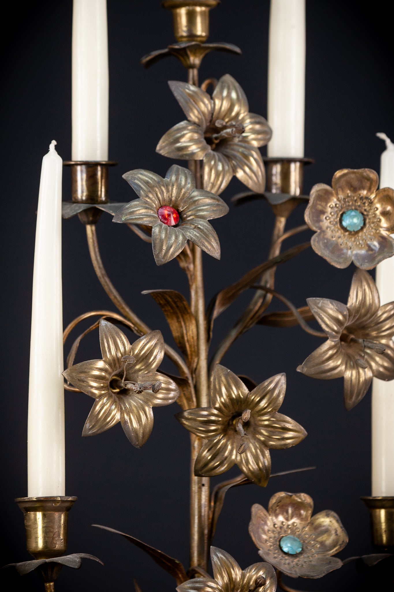Candelabra Bronze Brass 5 Lights 22.8”