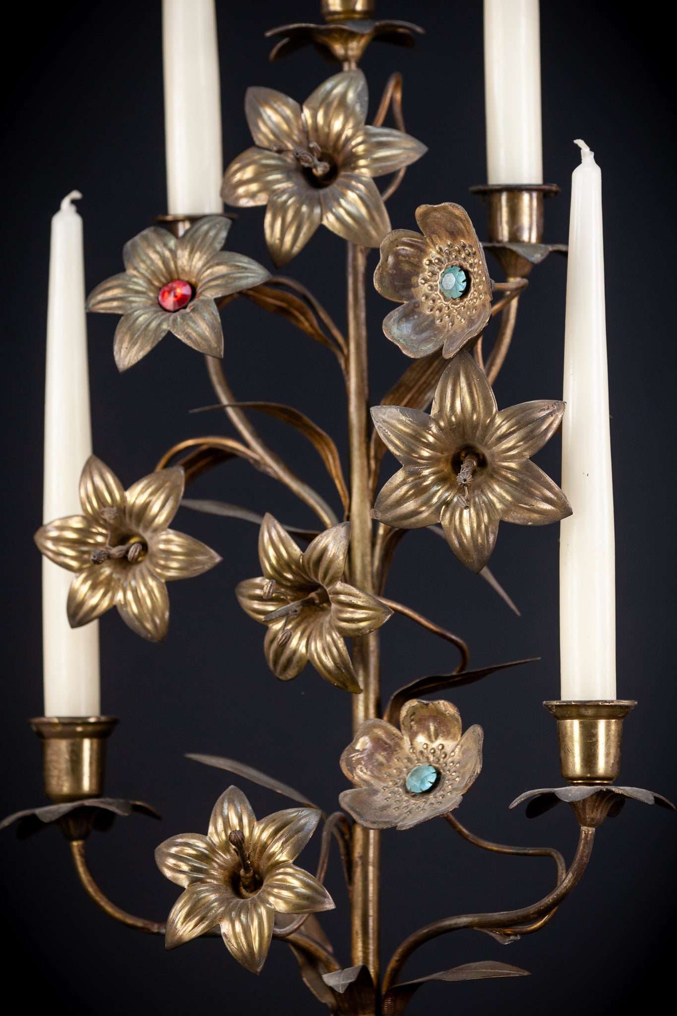 Candelabra Bronze Brass 5 Lights 22.8”