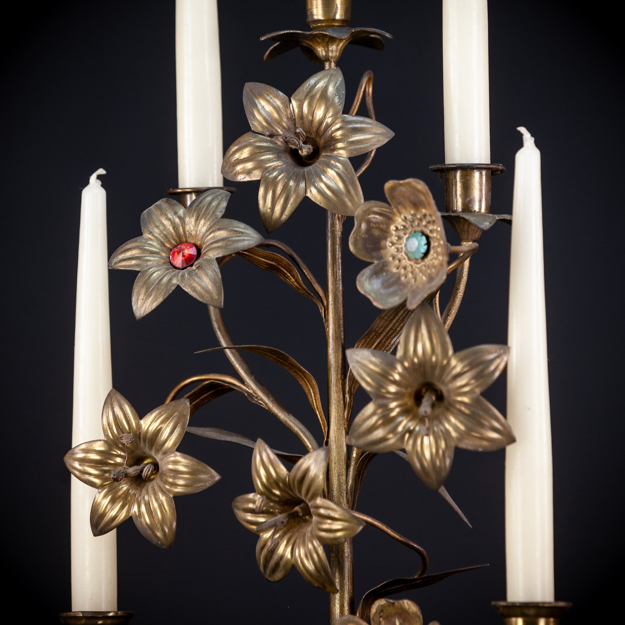 Candelabra Bronze Brass 5 Lights 22.8”