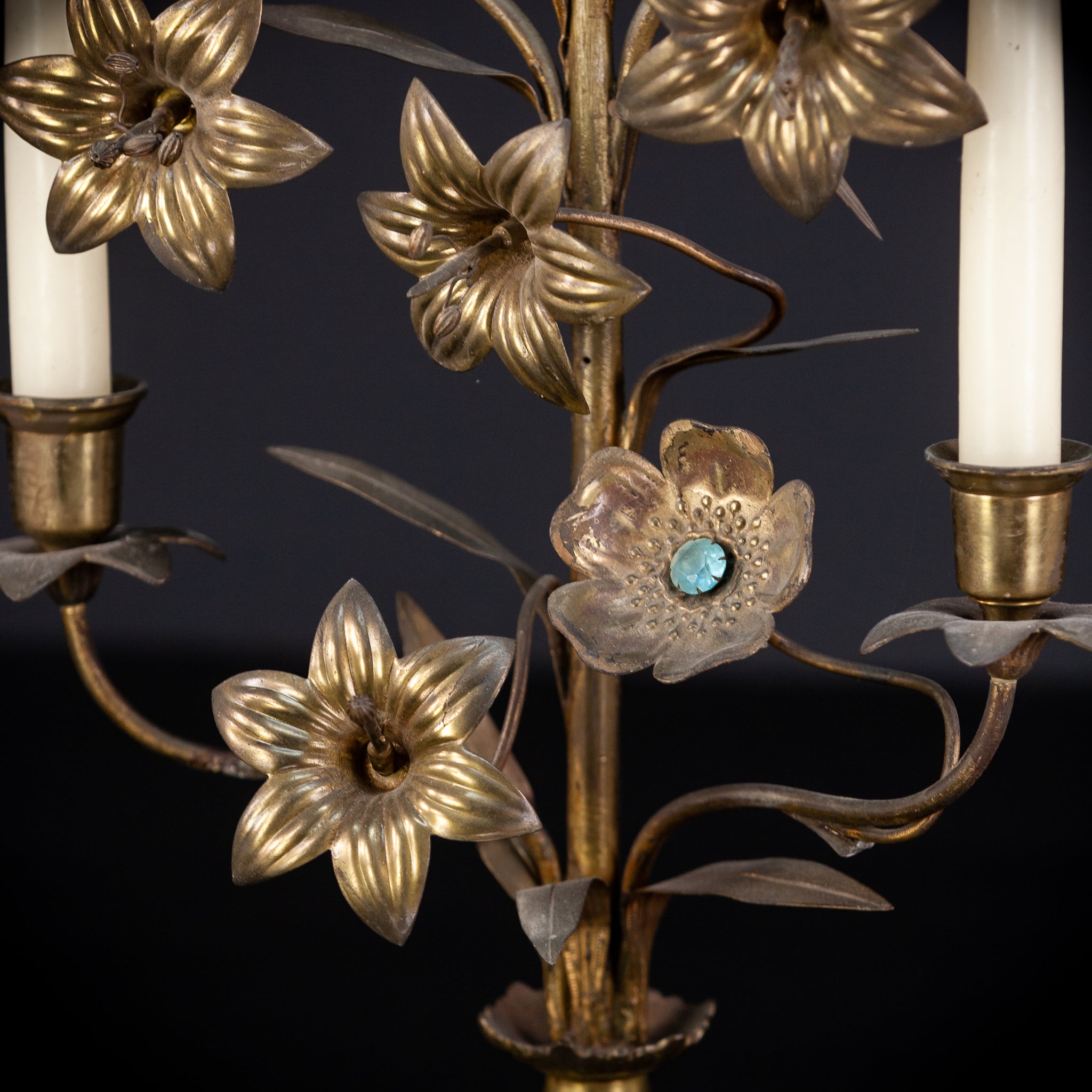 Candelabra Bronze Brass 5 Lights 22.8”