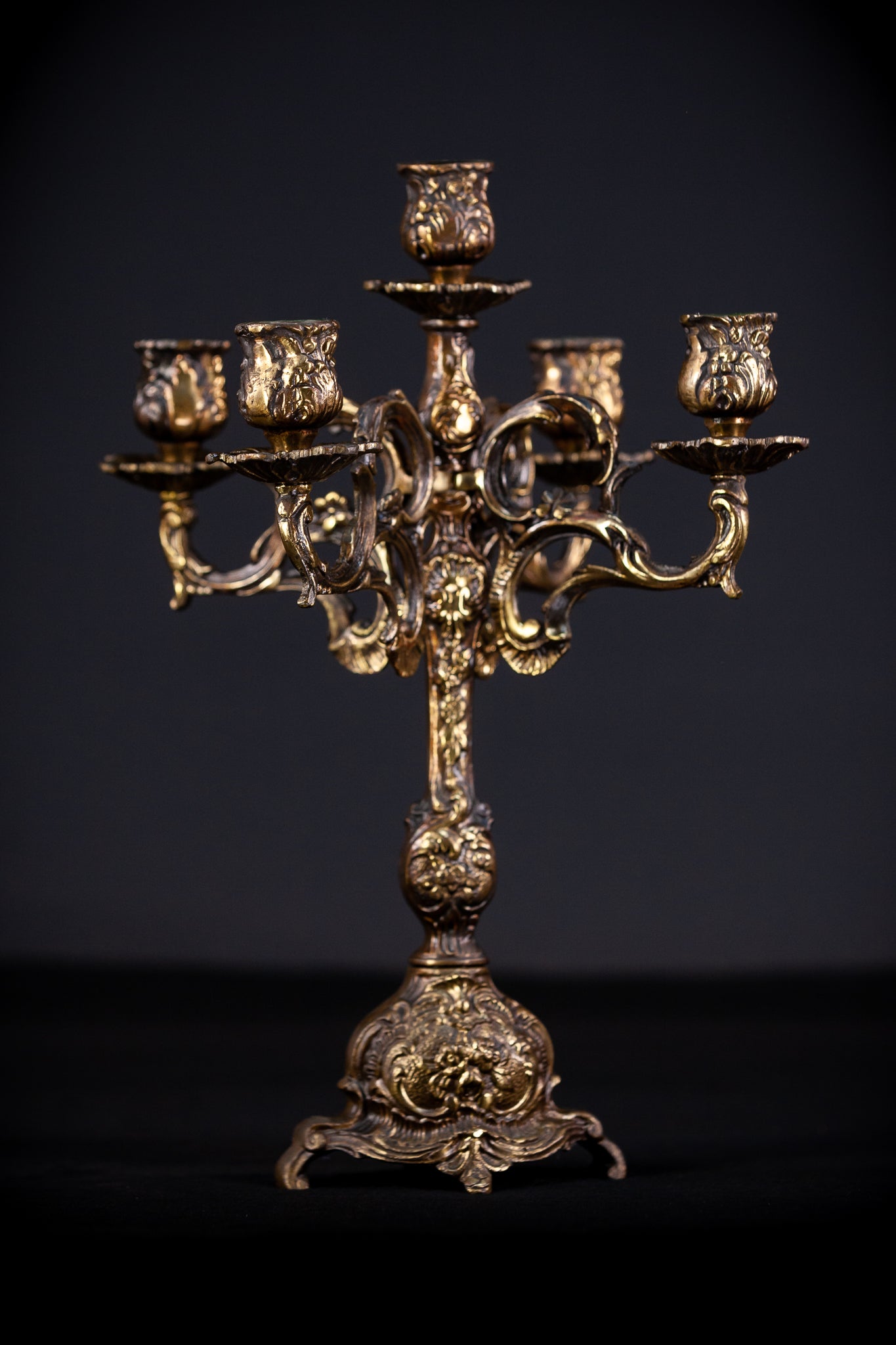 Bronze Candelabras | Vintage 13.8" / 35 cm