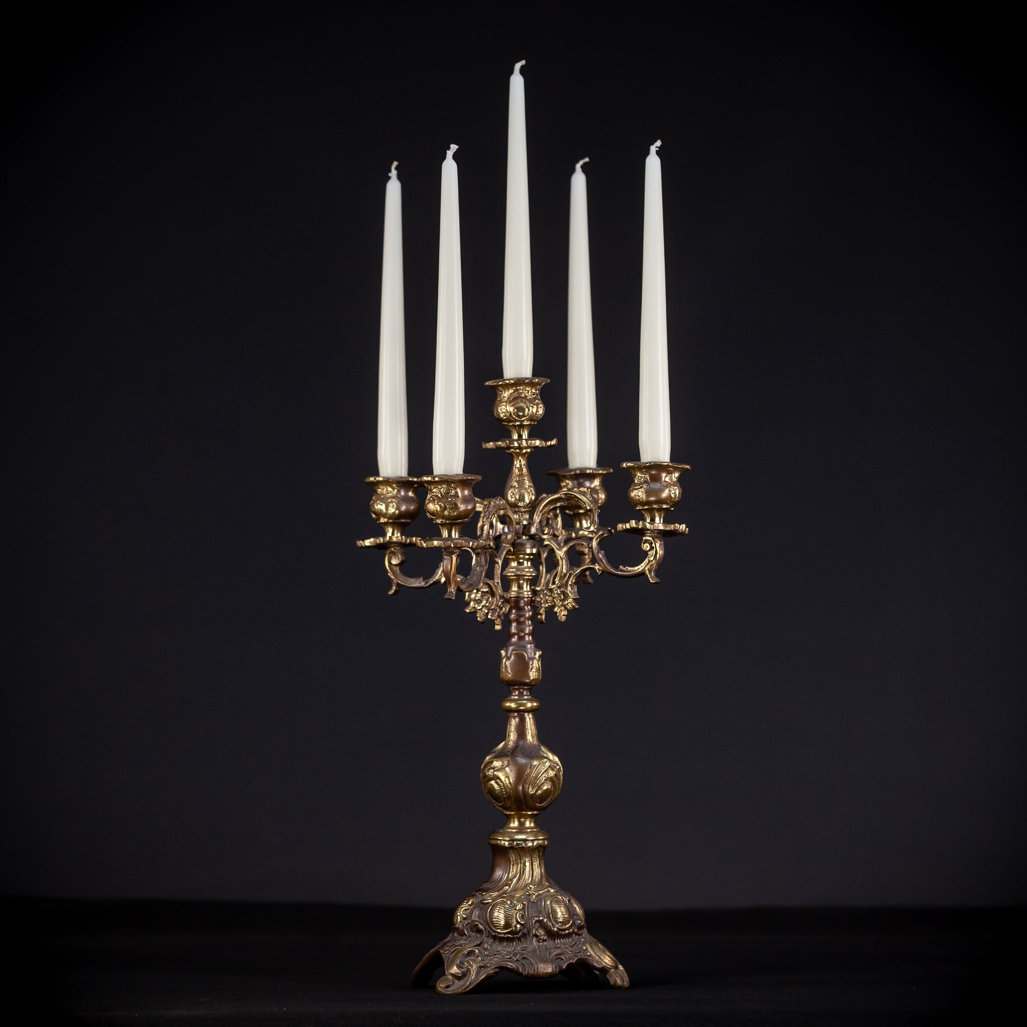 Bronze Candelabra | Vintage 18.5" / 47 cm