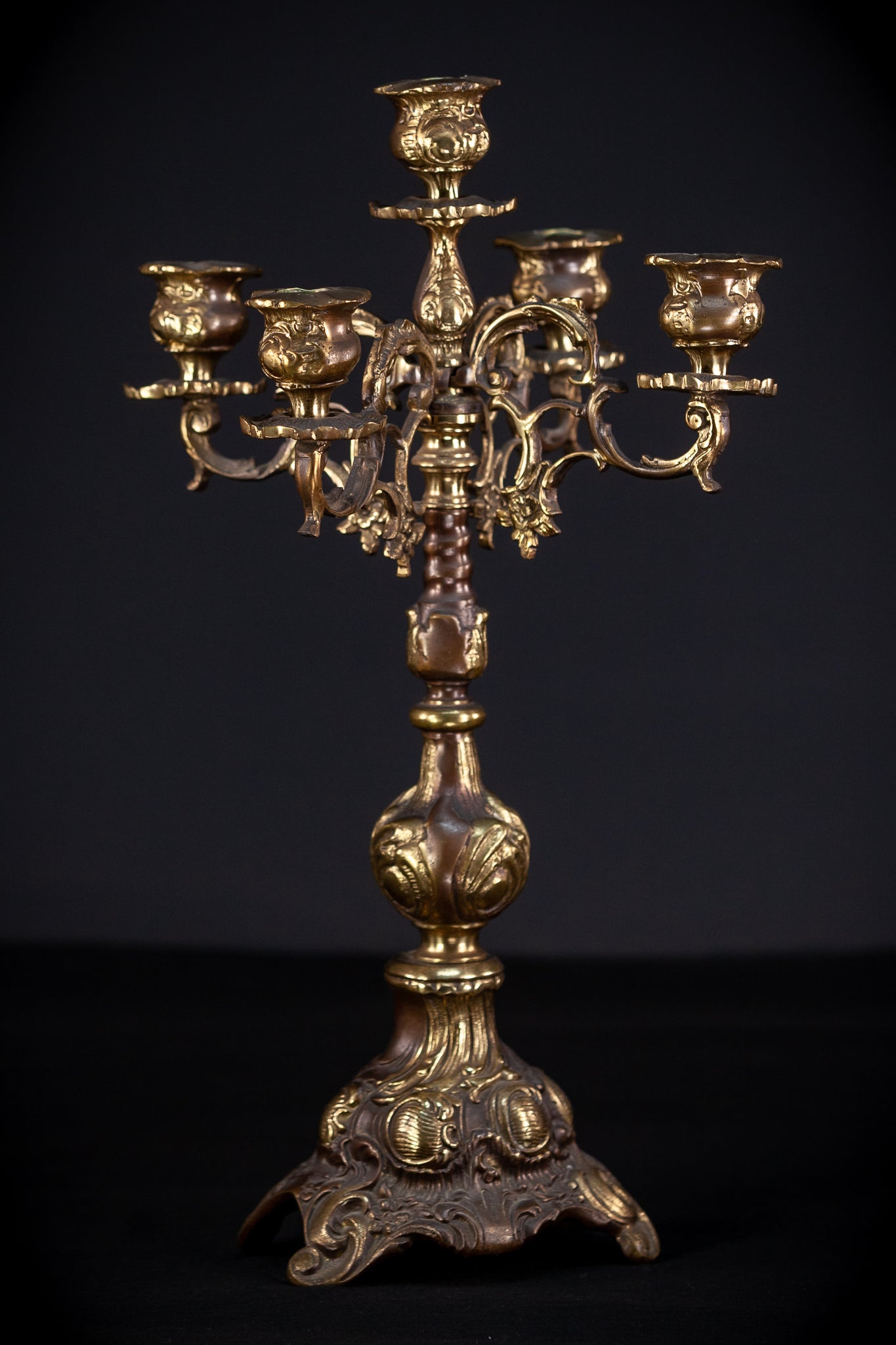 Bronze Candelabra | Vintage 18.5" / 47 cm