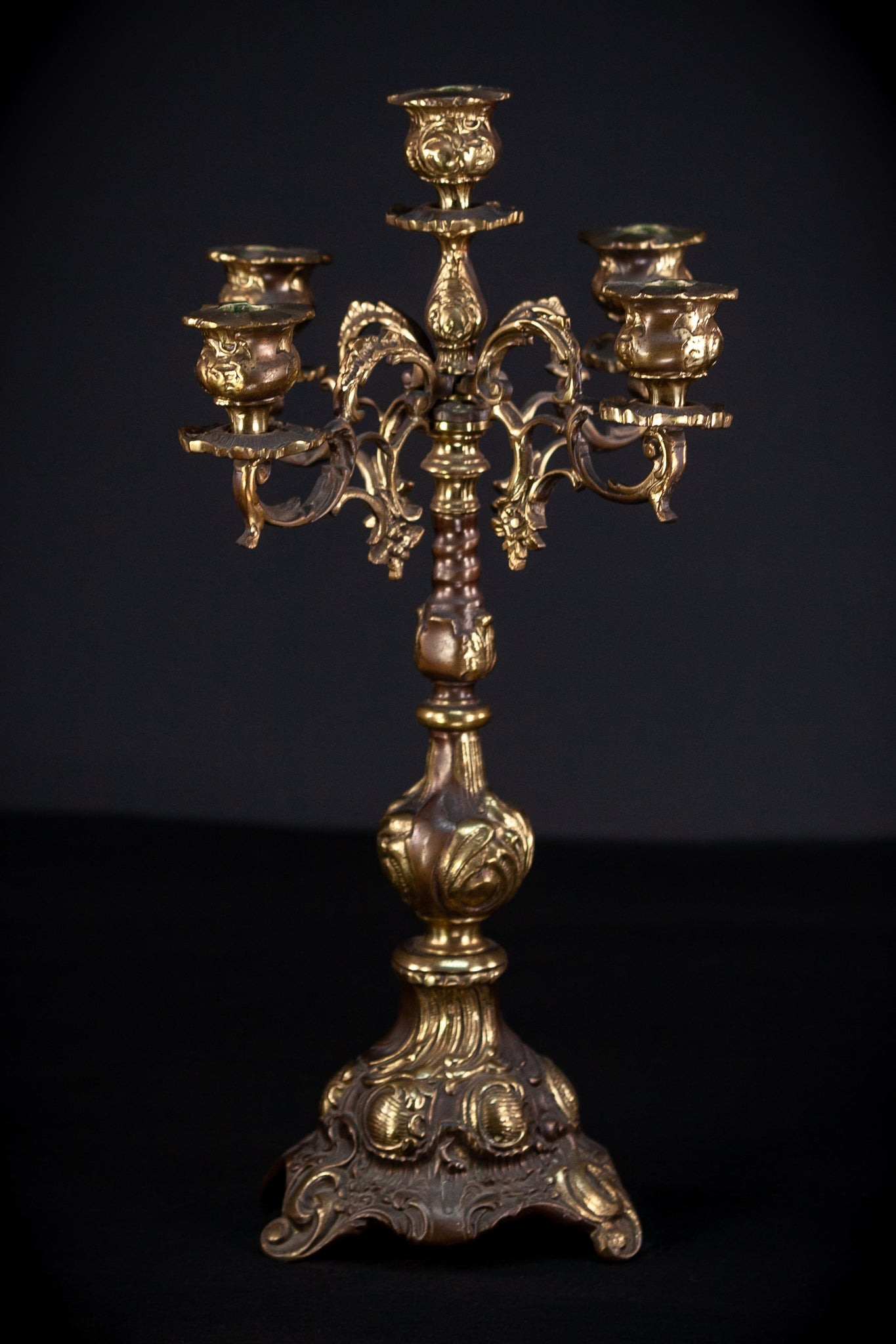 Bronze Candelabra | Vintage 18.5" / 47 cm