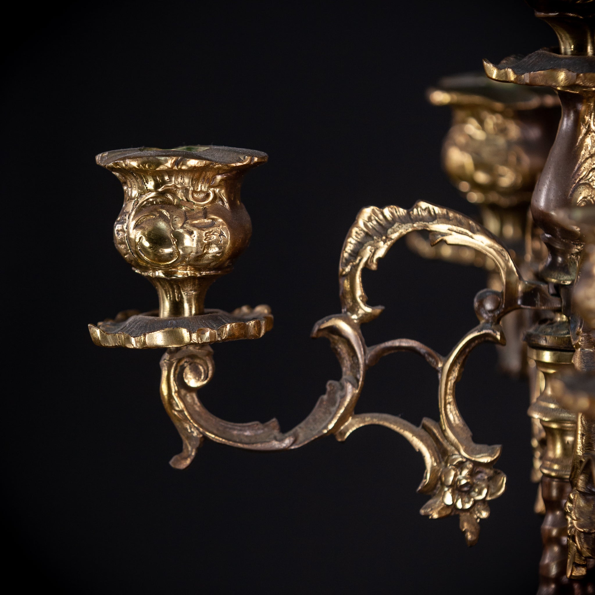 Bronze Candelabra | Vintage 18.5" / 47 cm