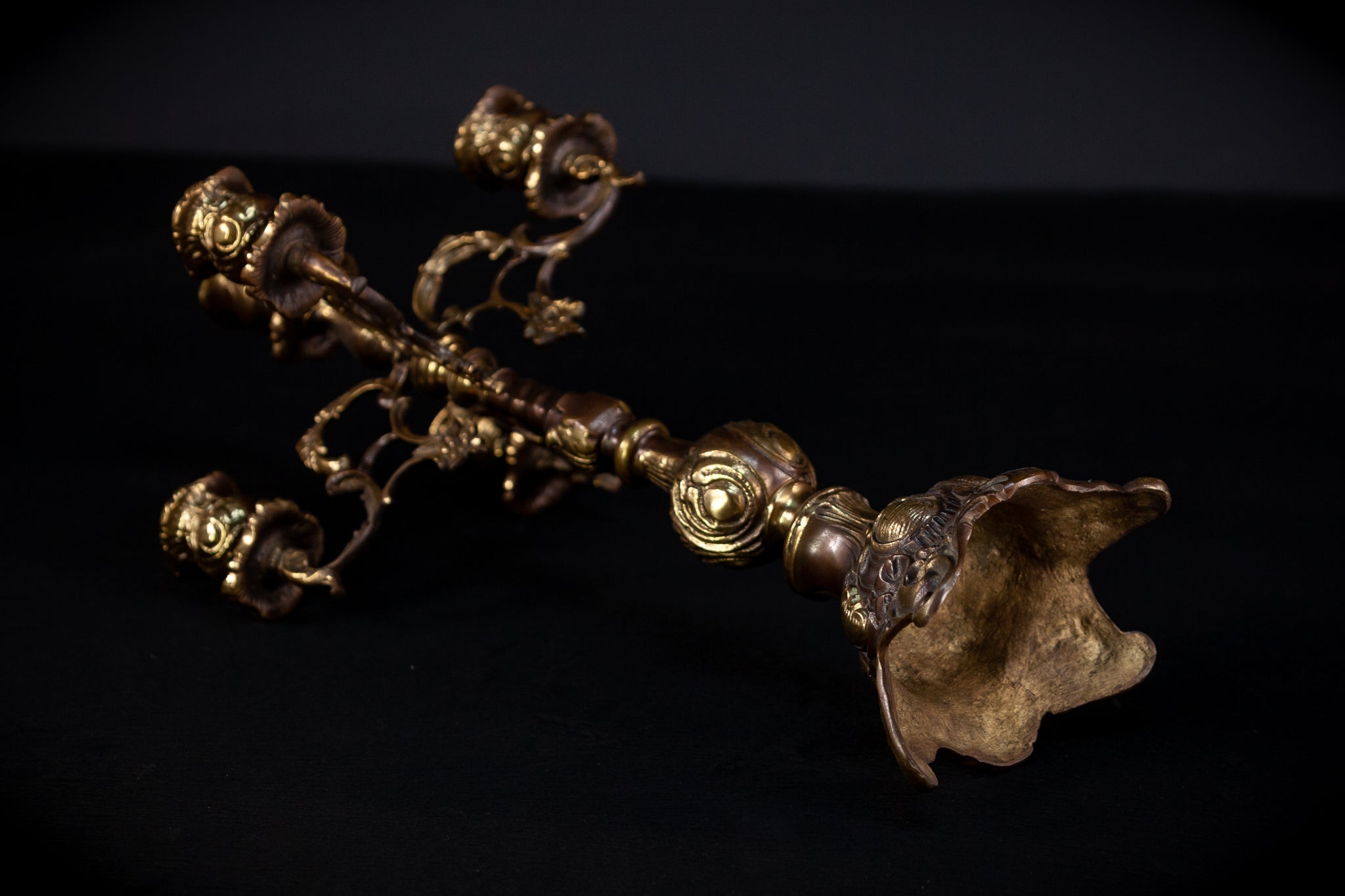 Bronze Candelabra | Vintage 18.5" / 47 cm