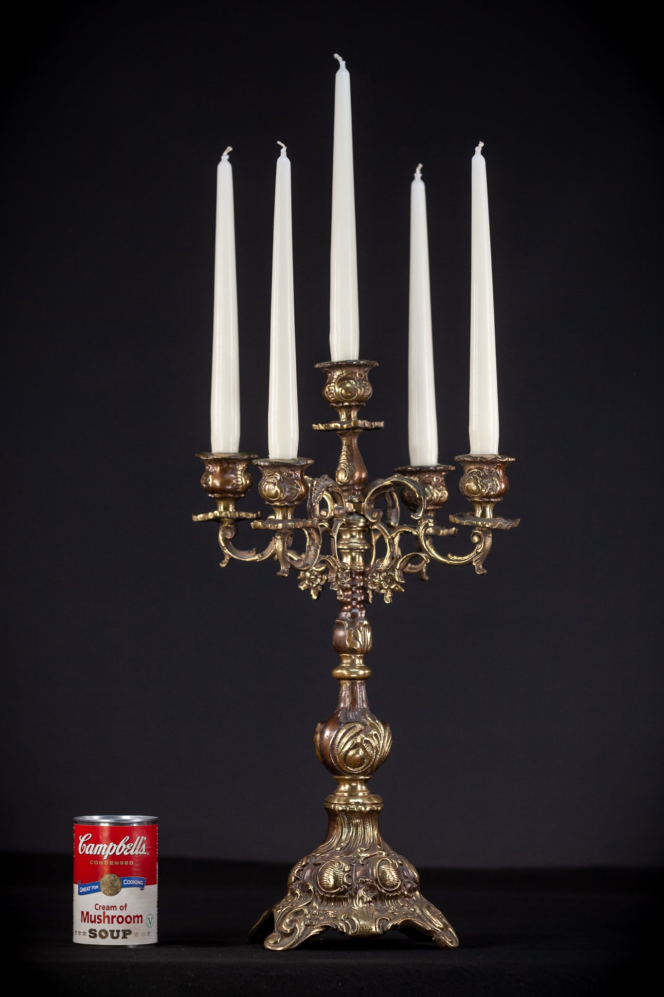 Bronze Candelabra | Vintage 18.5" / 47 cm