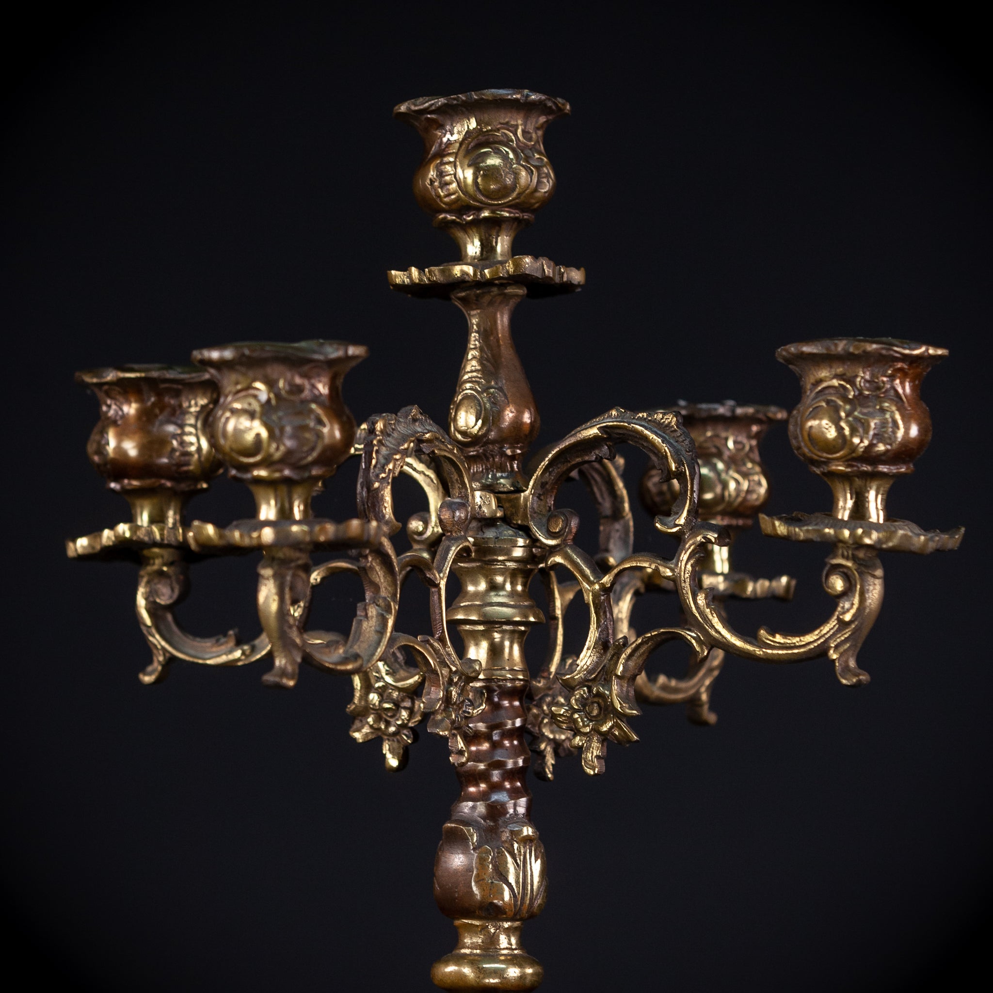 Bronze Candelabra | Vintage 18.5" / 47 cm