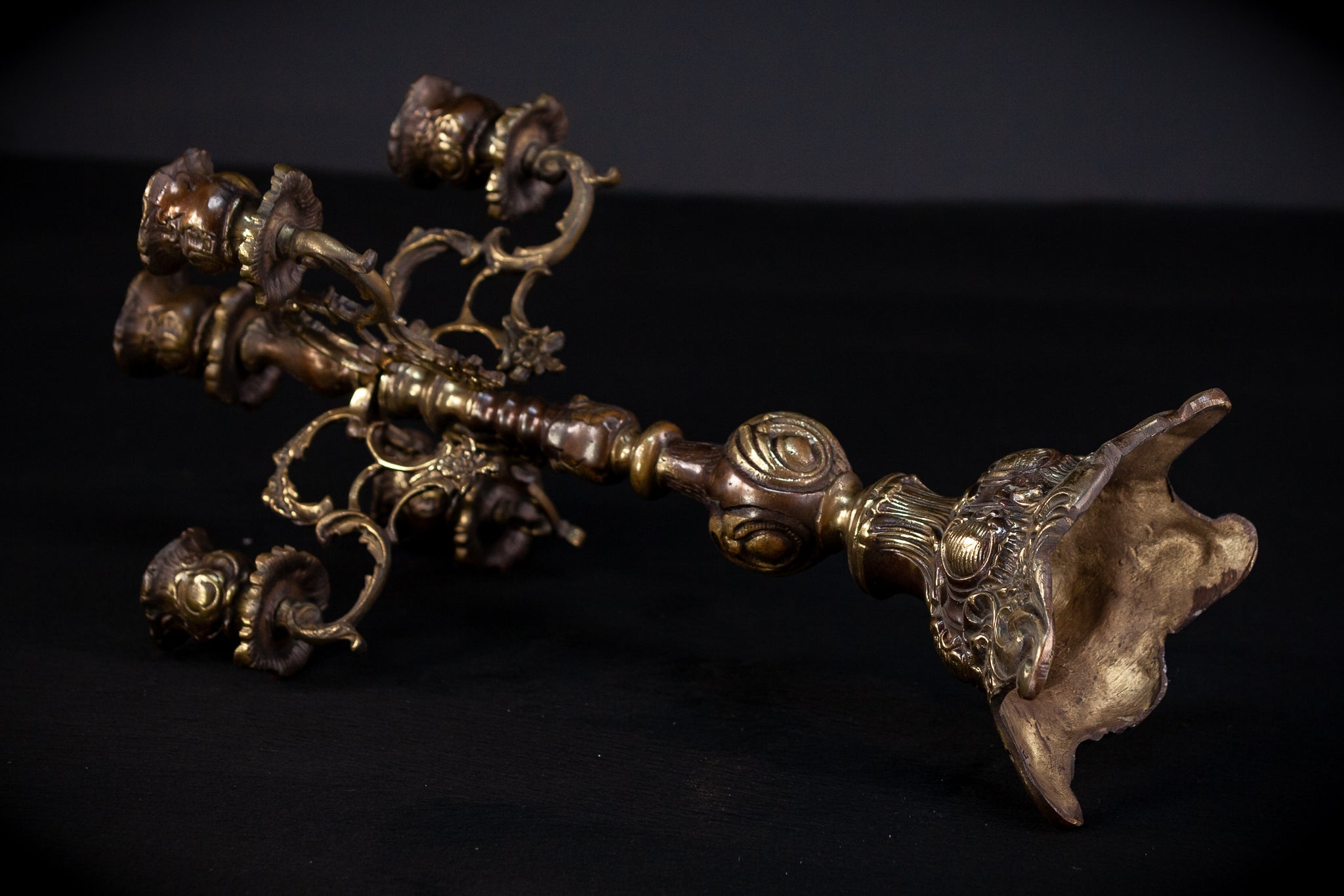 Bronze Candelabra | Vintage 18.5" / 47 cm