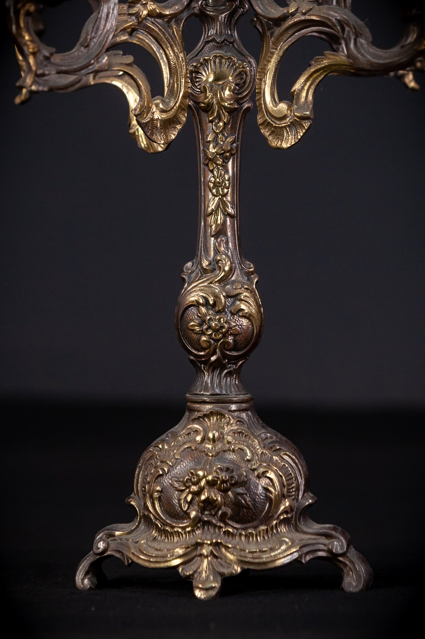 Bronze Candelabra | Vintage 14.6" / 37 cm