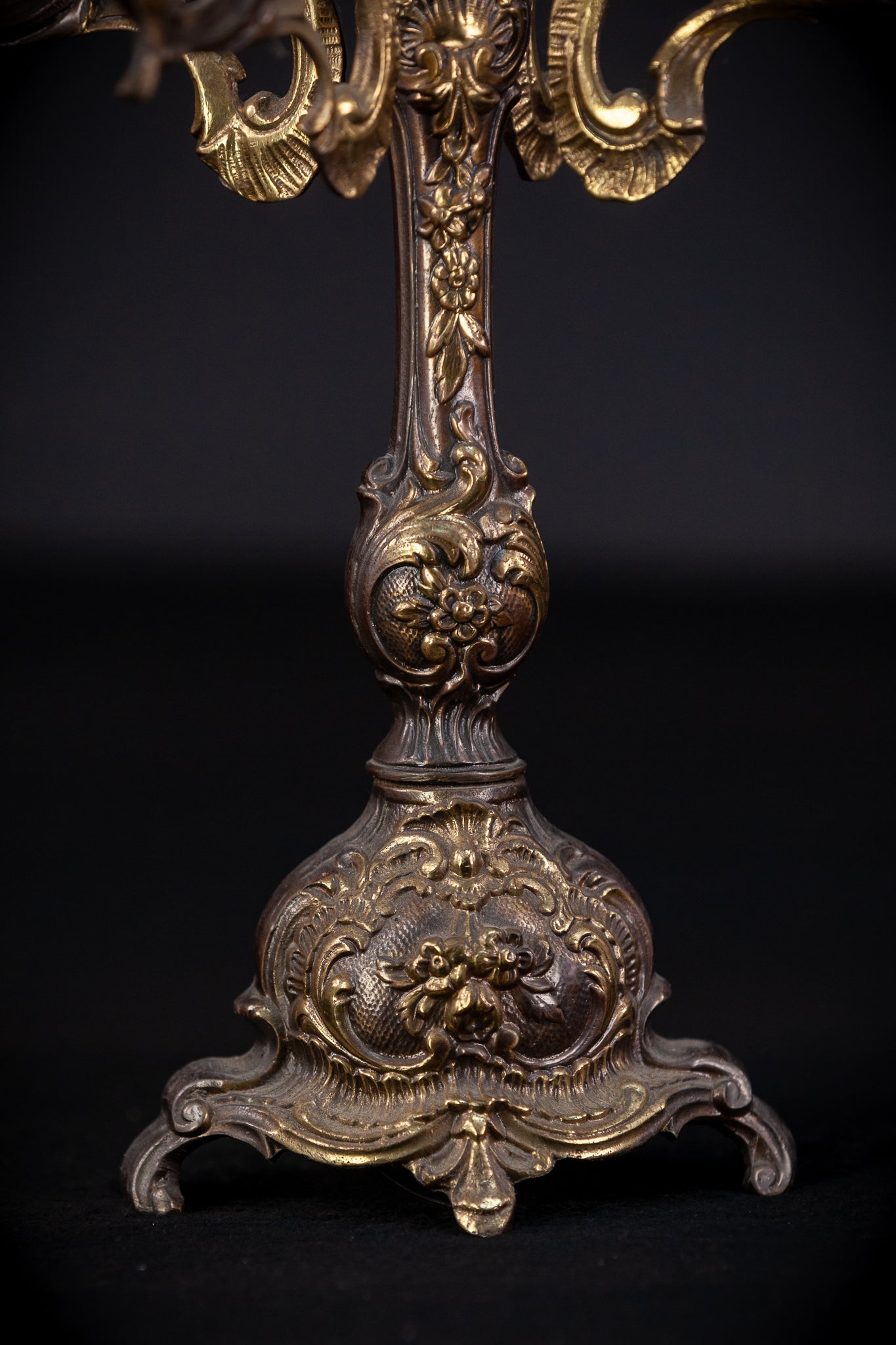Bronze Candelabra | Vintage 14.6" / 37 cm
