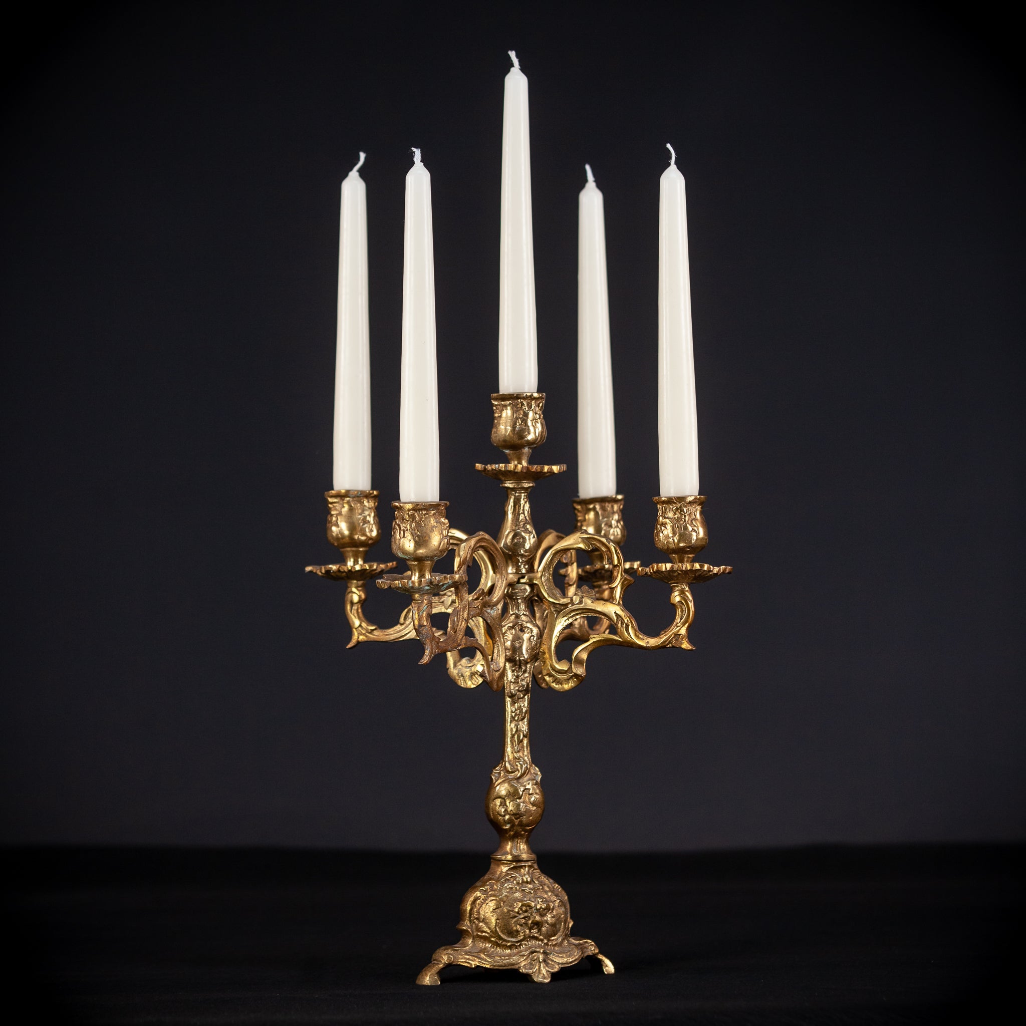Bronze Candelabra | Vintage 13.2" / 33.5 cm