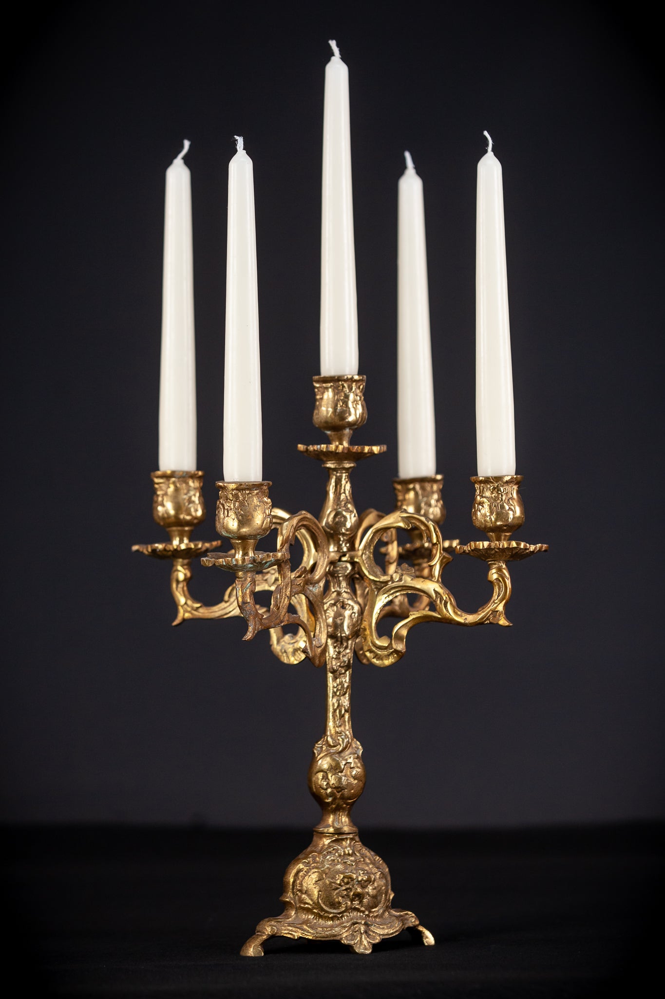 Bronze Candelabra | Vintage 13.2" / 33.5 cm
