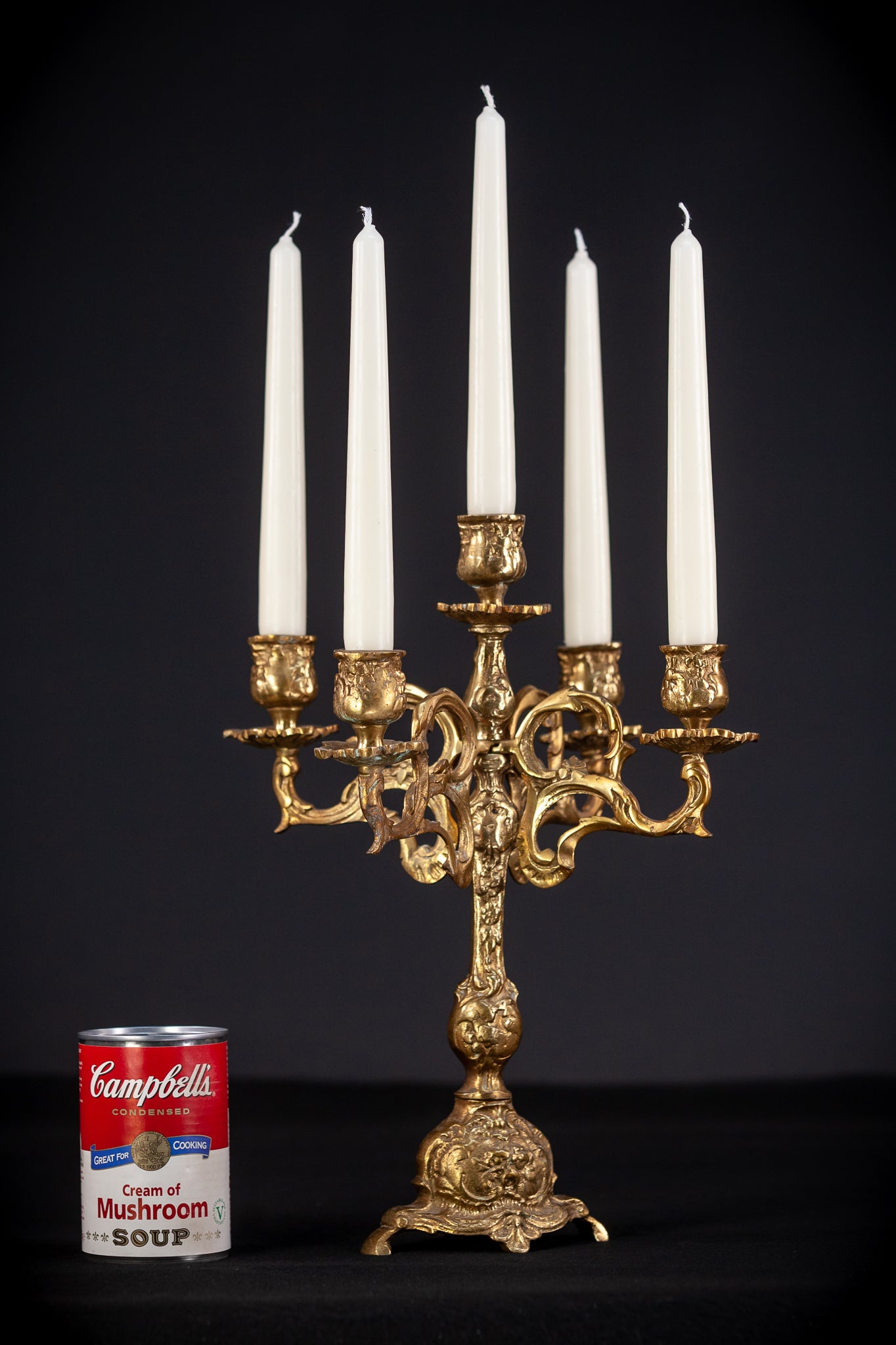 Bronze Candelabra | Vintage 13.2" / 33.5 cm