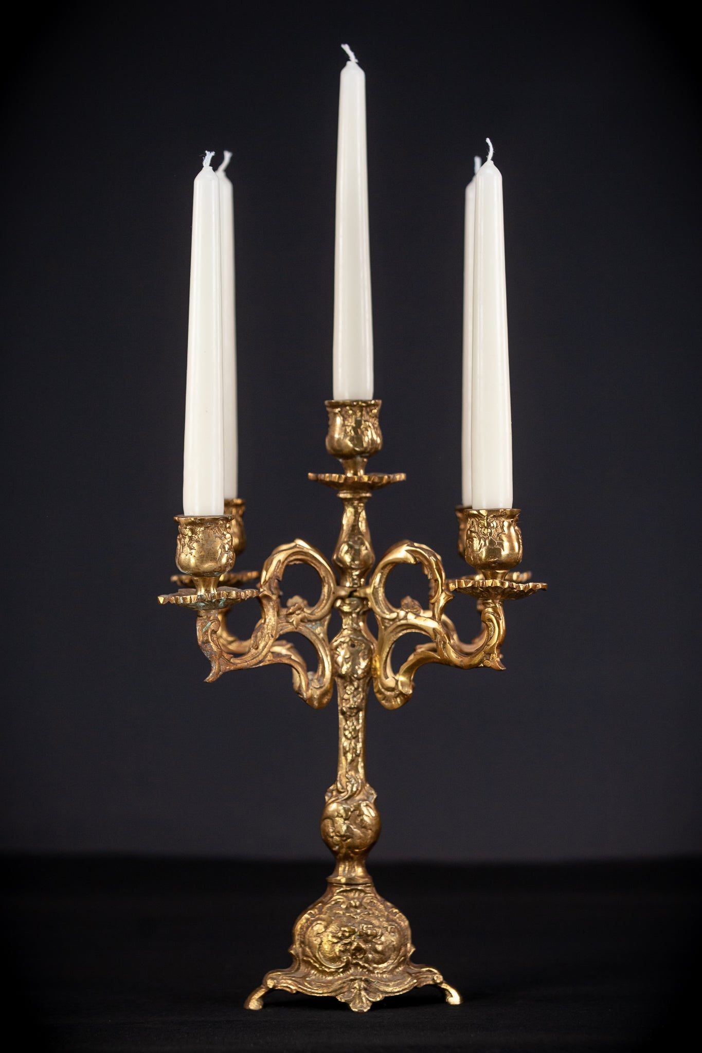 Bronze Candelabra | Vintage 13.2" / 33.5 cm