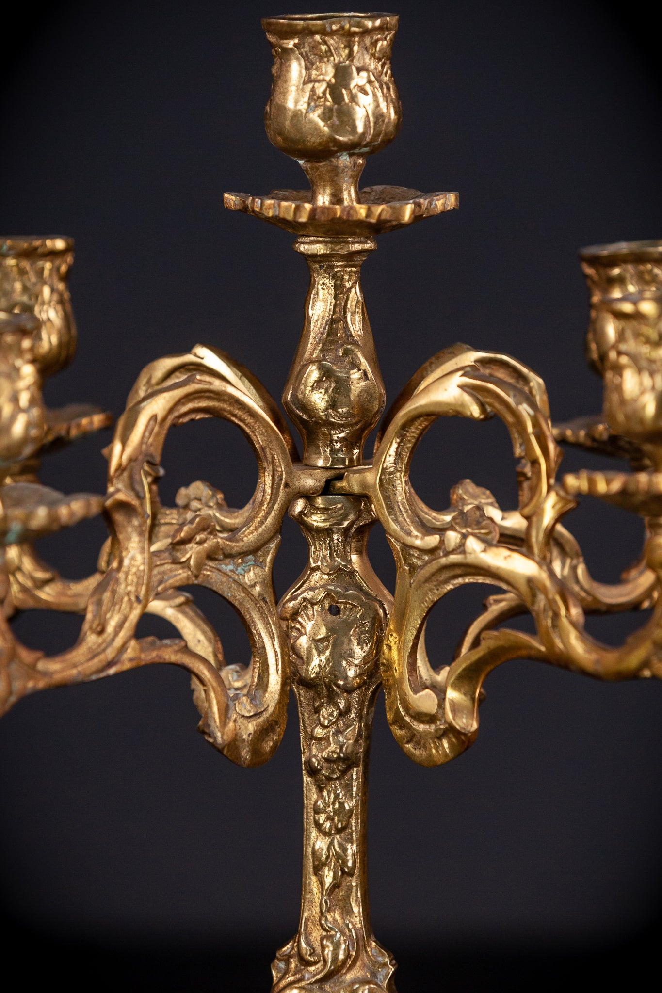 Bronze Candelabra | Vintage 13.2" / 33.5 cm