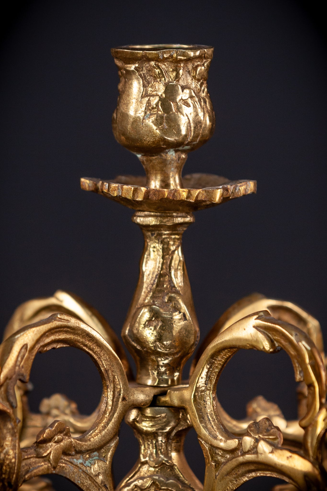 Bronze Candelabra | Vintage 13.2" / 33.5 cm