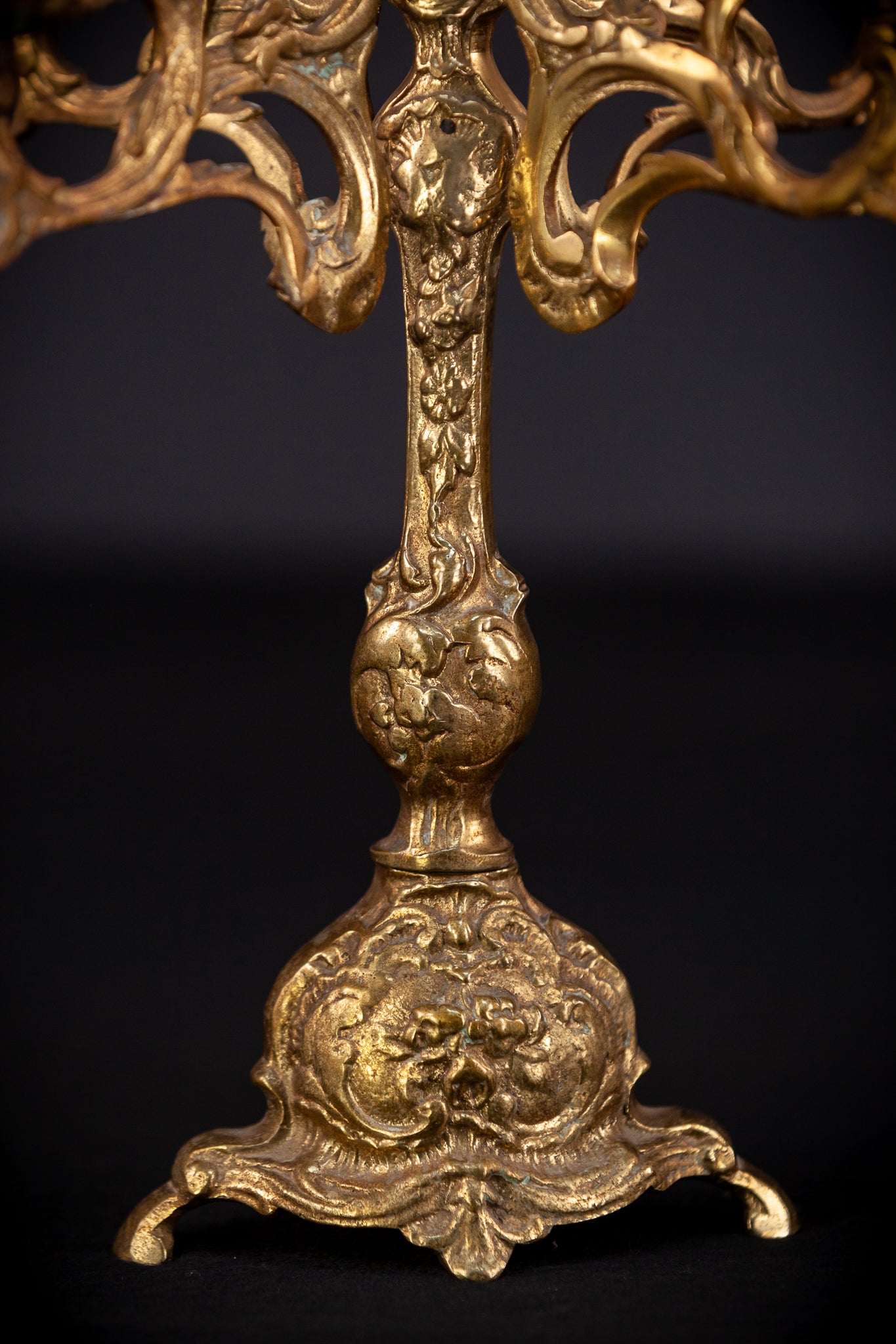 Bronze Candelabra | Vintage 13.2" / 33.5 cm