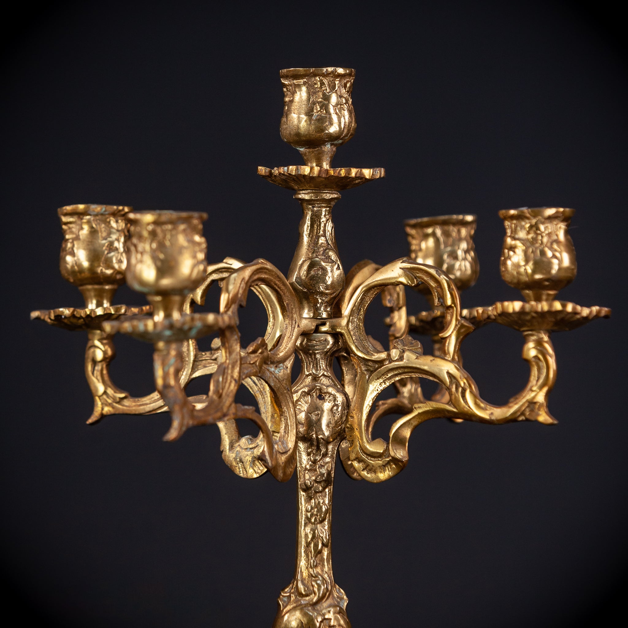 Bronze Candelabra | Vintage 13.2" / 33.5 cm