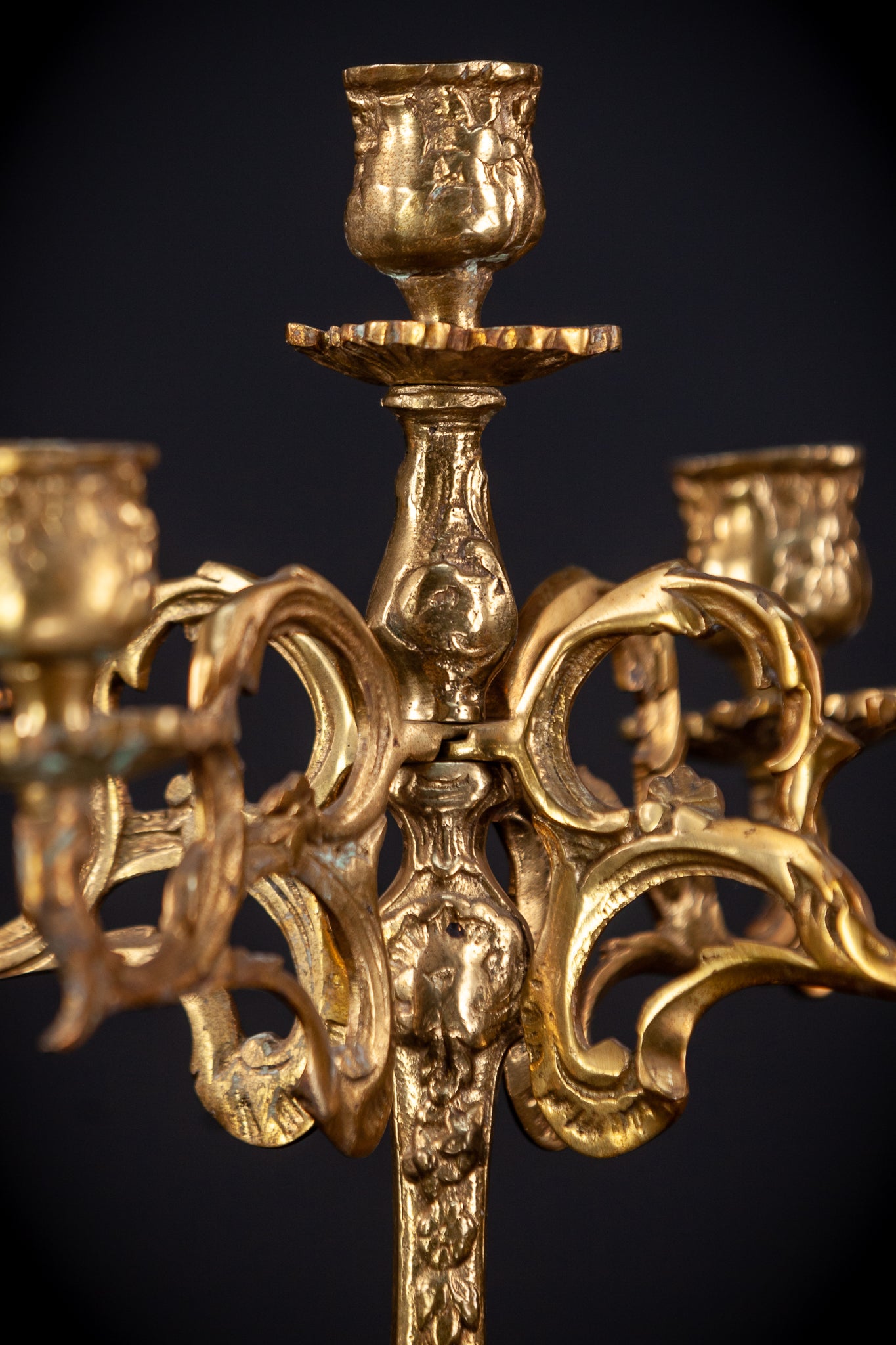 Bronze Candelabra | Vintage 13.2" / 33.5 cm