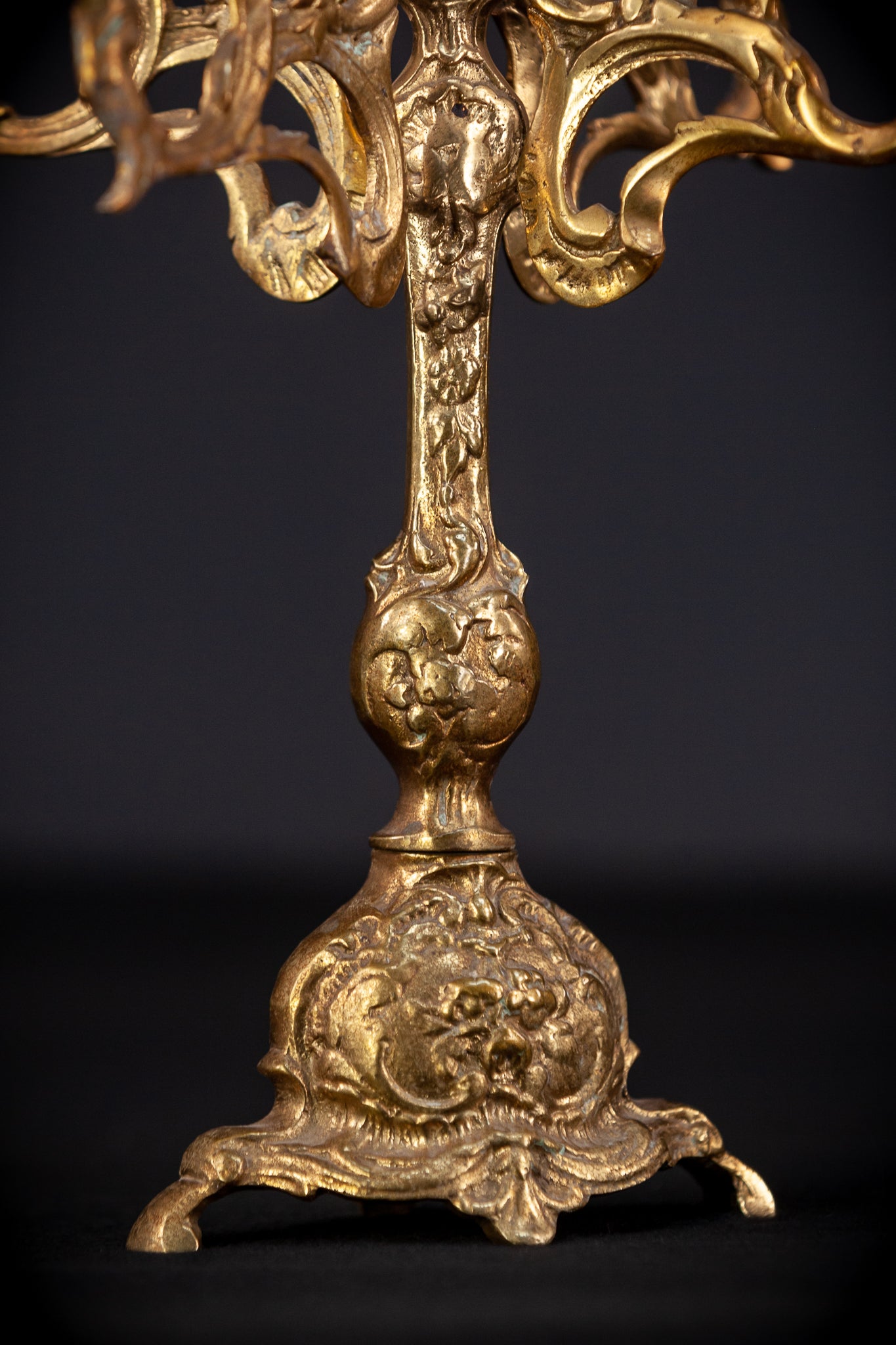 Bronze Candelabra | Vintage 13.2" / 33.5 cm