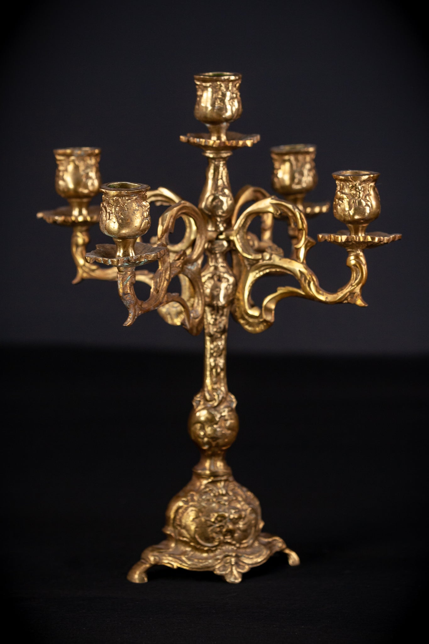 Bronze Candelabra | Vintage 13.2" / 33.5 cm