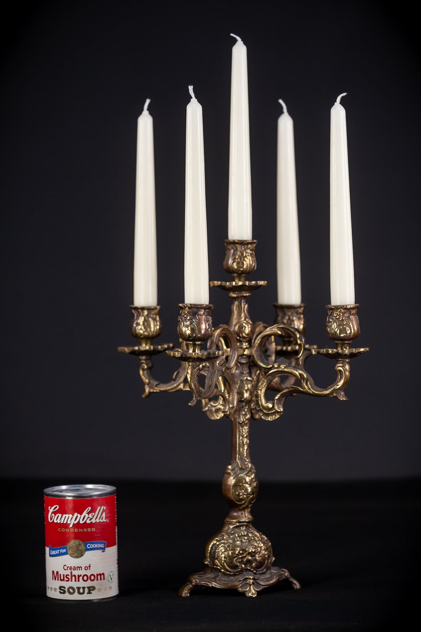 Bronze Candelabra | Vintage 13" / 33 cm