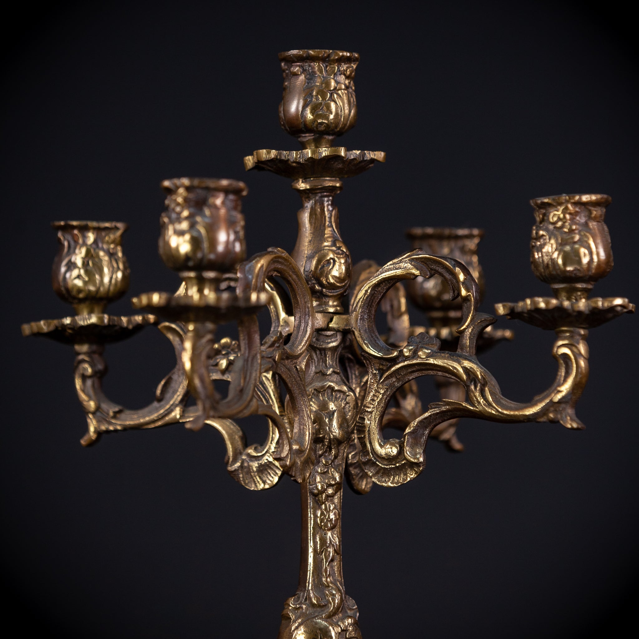 Bronze Candelabra | Vintage 13" / 33 cm
