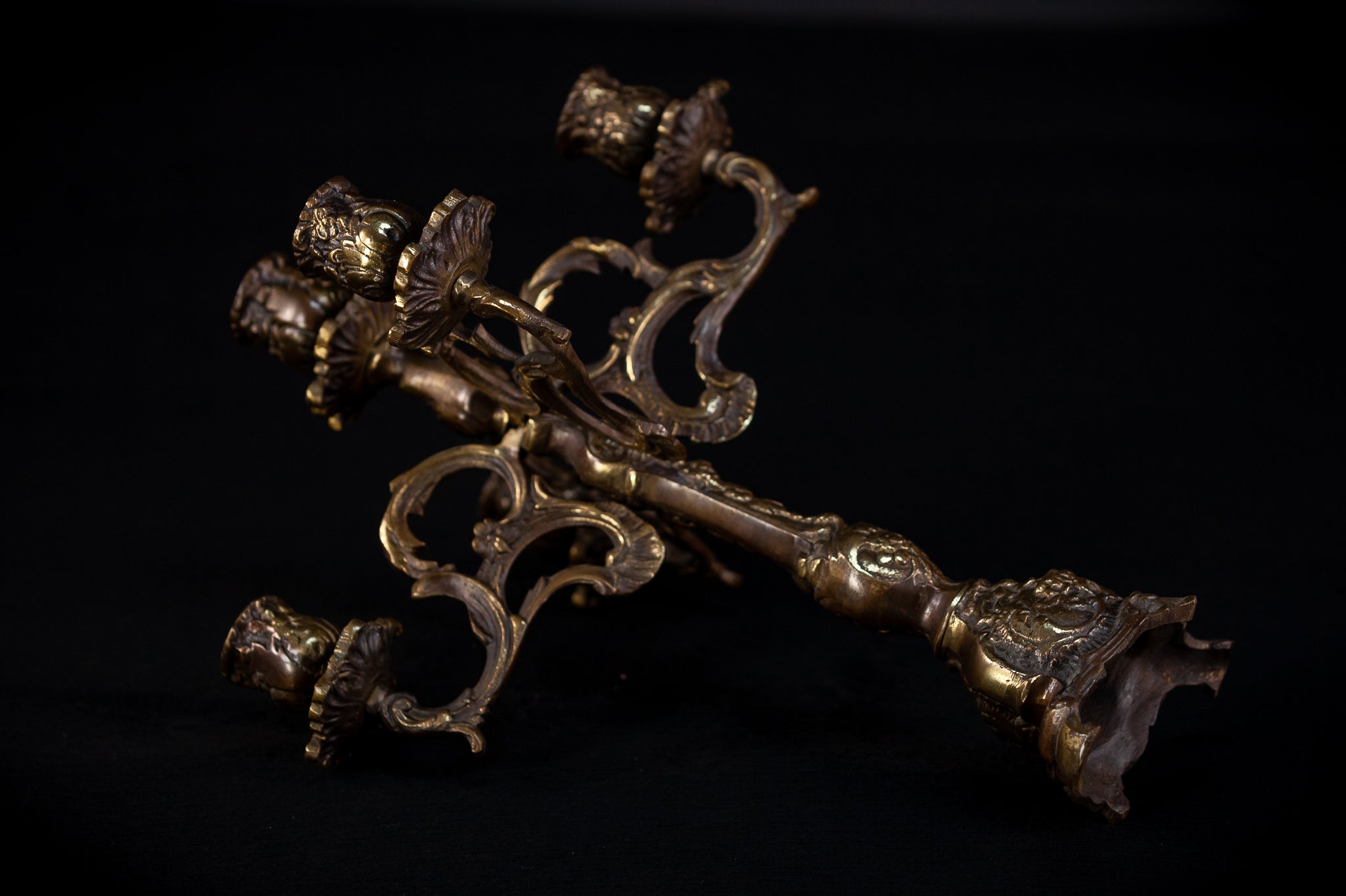 Bronze Candelabra | Vintage 13" / 33 cm