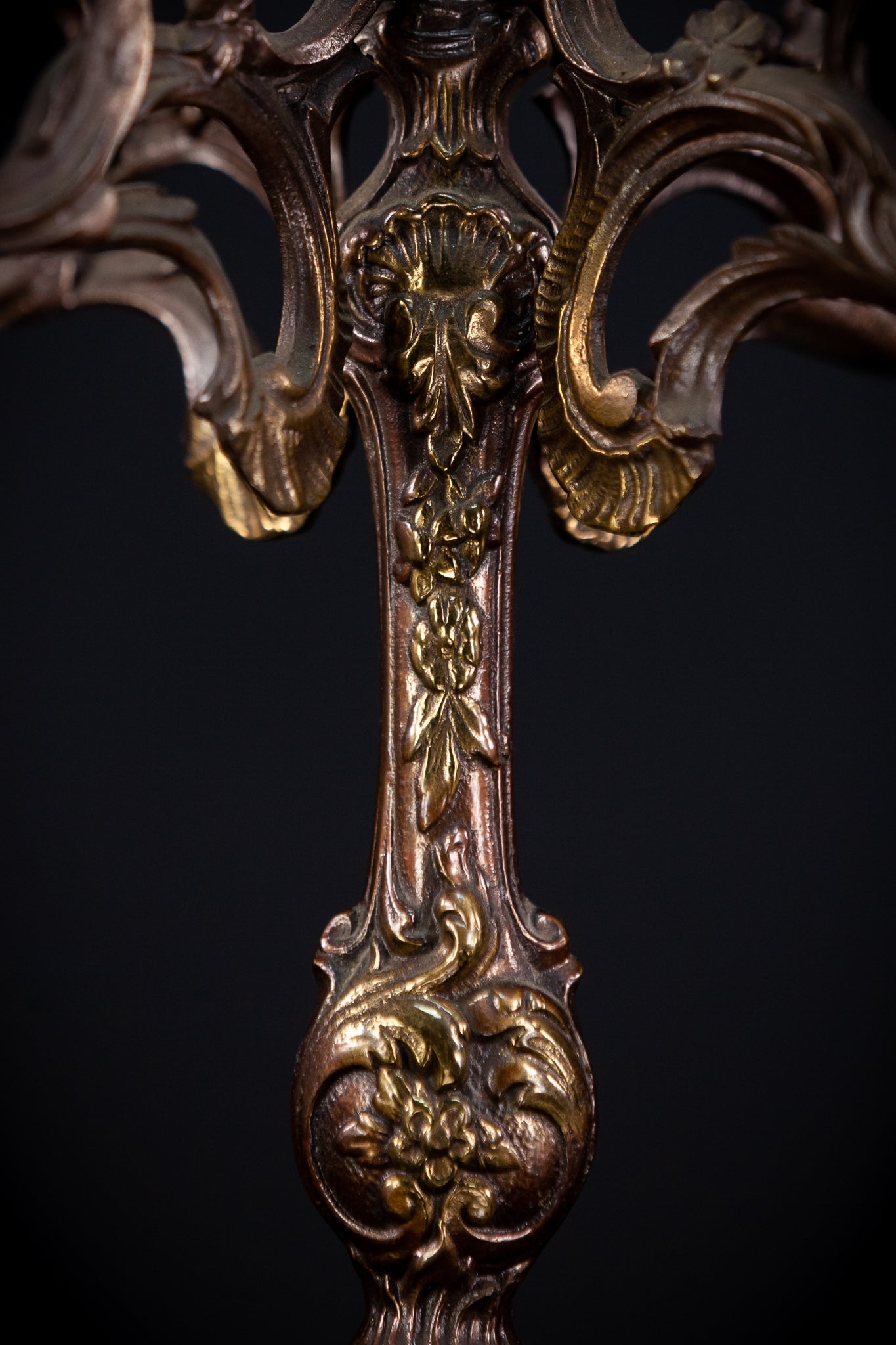 Bronze Candelabra | French Vintage 14.6" / 37 cm