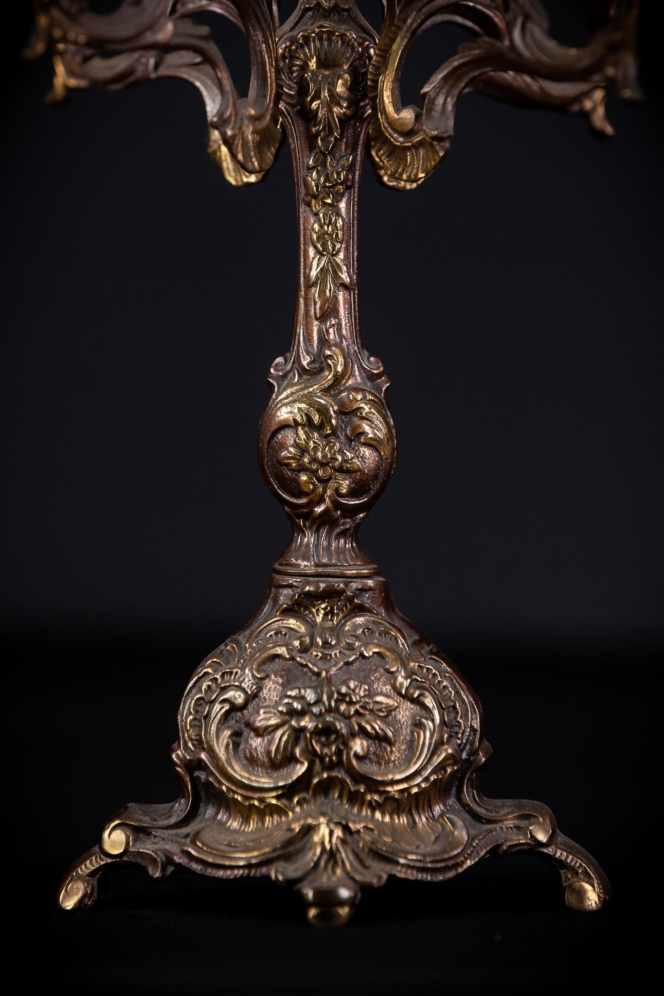 Bronze Candelabra | French Vintage 14.6" / 37 cm