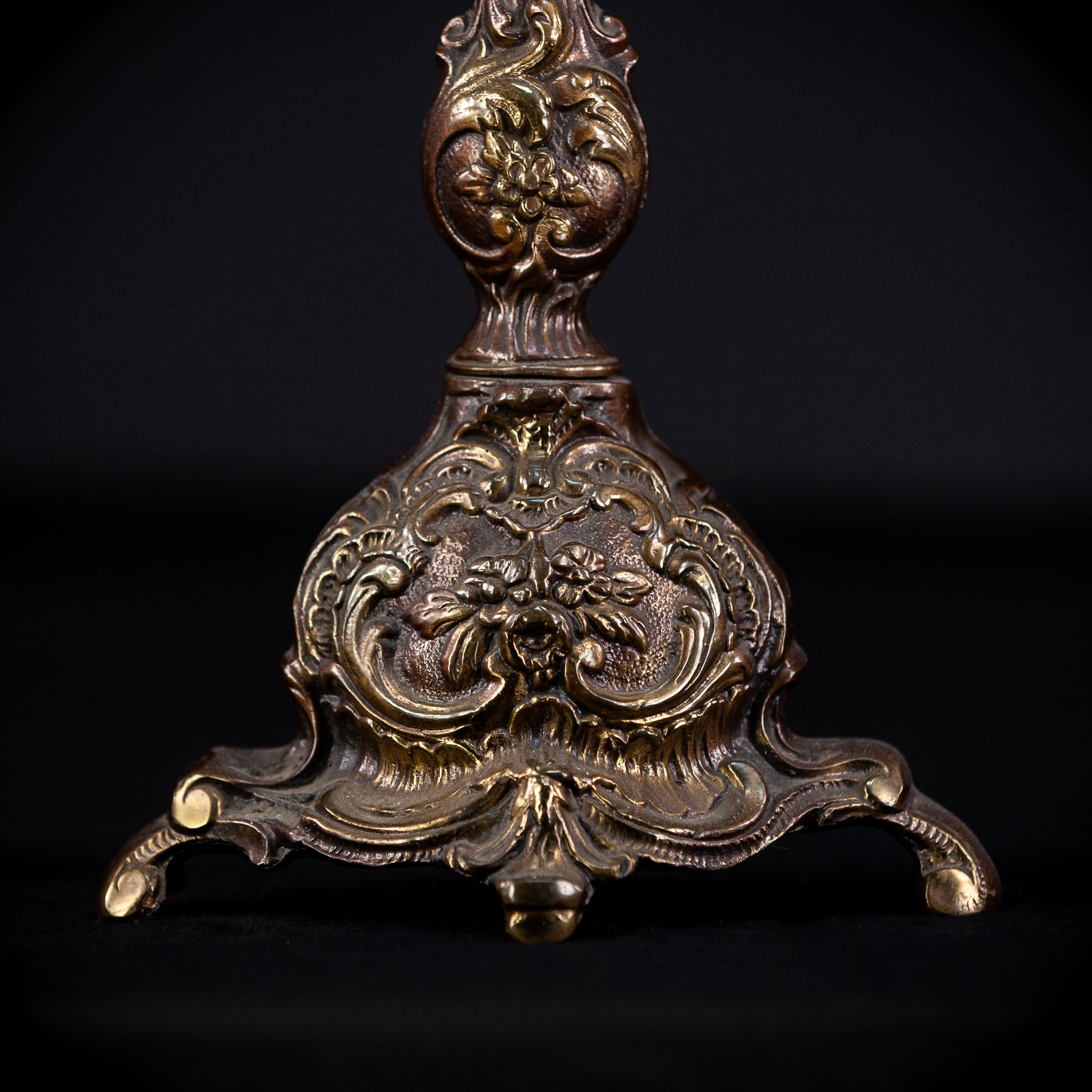 Bronze Candelabra | French Vintage 14.6" / 37 cm