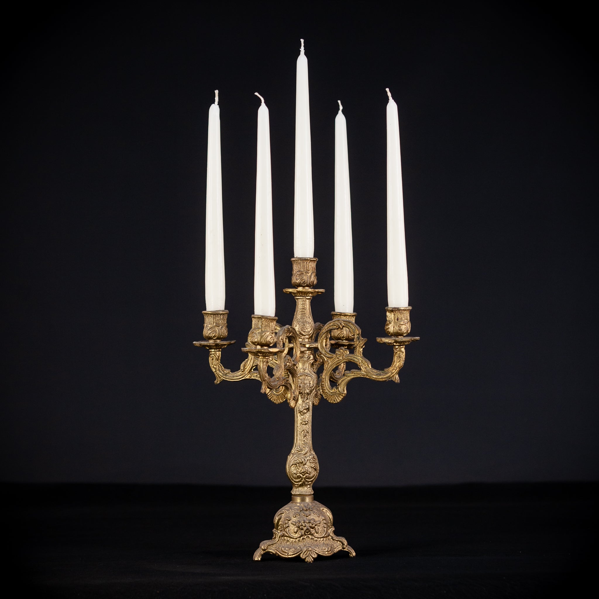 Bronze Candelabra | Vintage 13.4" / 34 cm