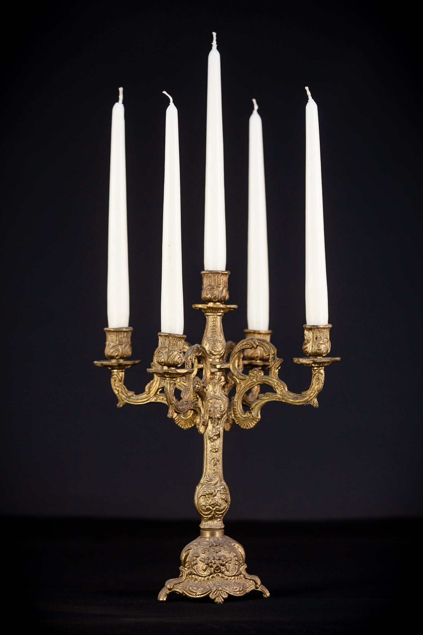 Bronze Candelabra | Vintage 13.4" / 34 cm